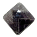 Grille d'améthyste, cristal, violet, chevron, diamant, percé