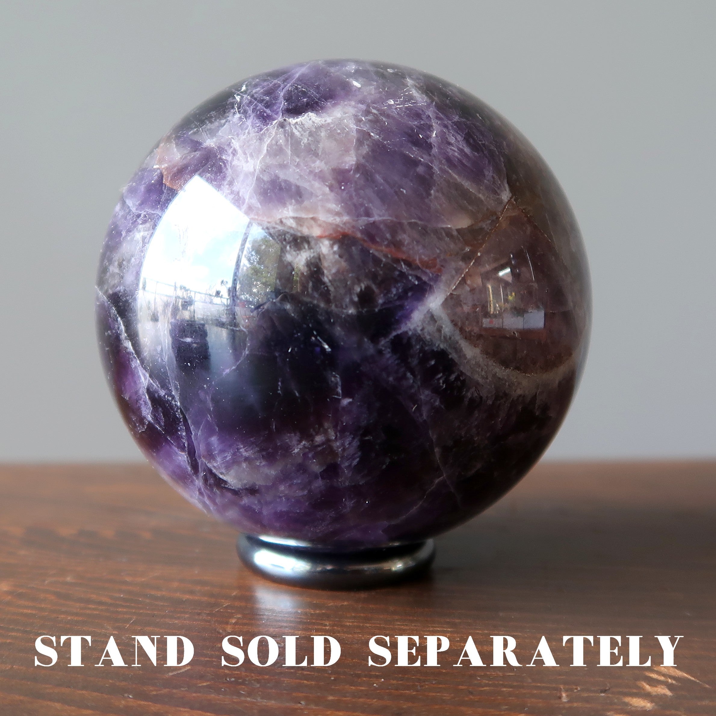 Amethyst Sphere Deep Soul Healing Dark Purple Uruguay Crystal Ball