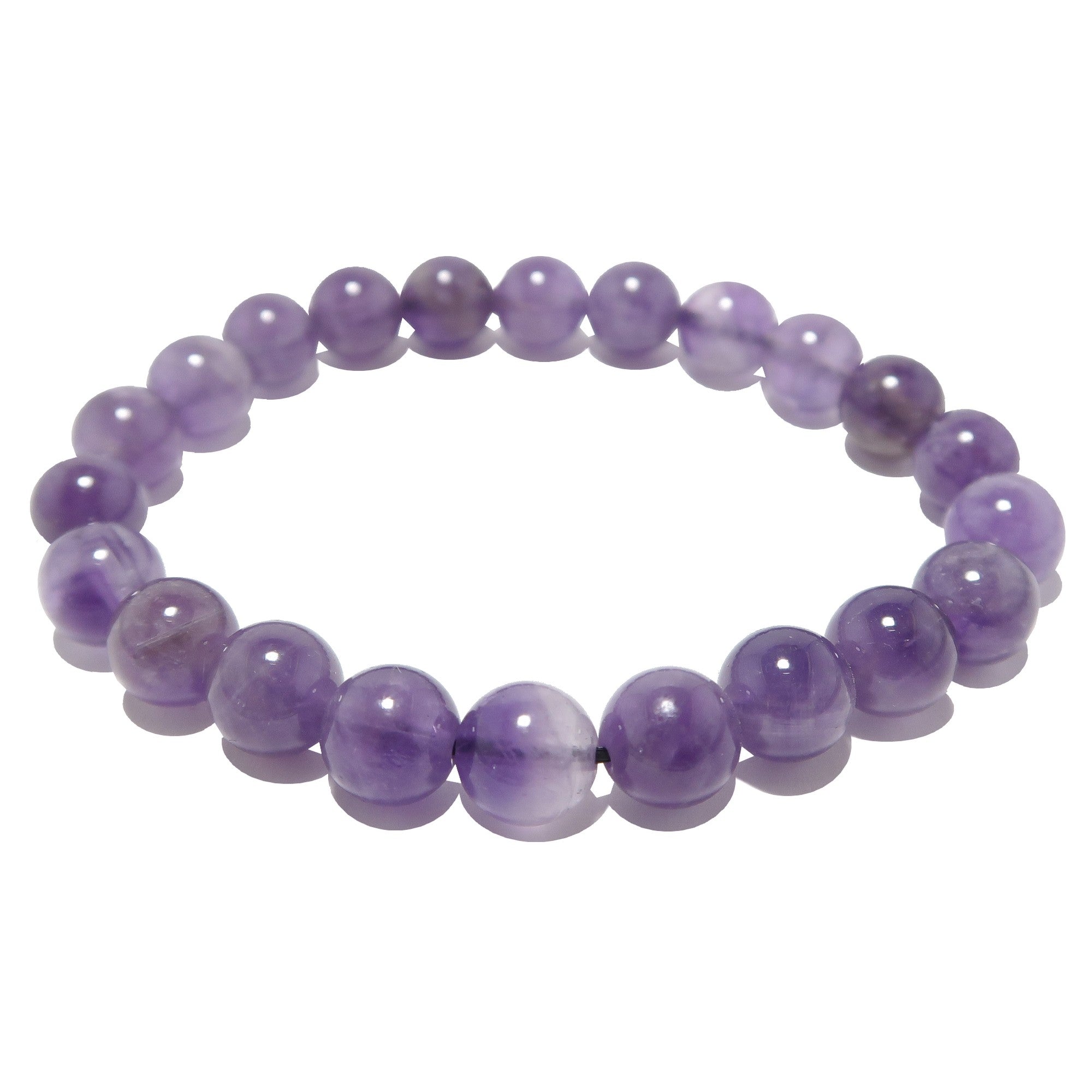 Amethyst Bracelet Lilac Purple Gemstone Beads Soul in Bloom
