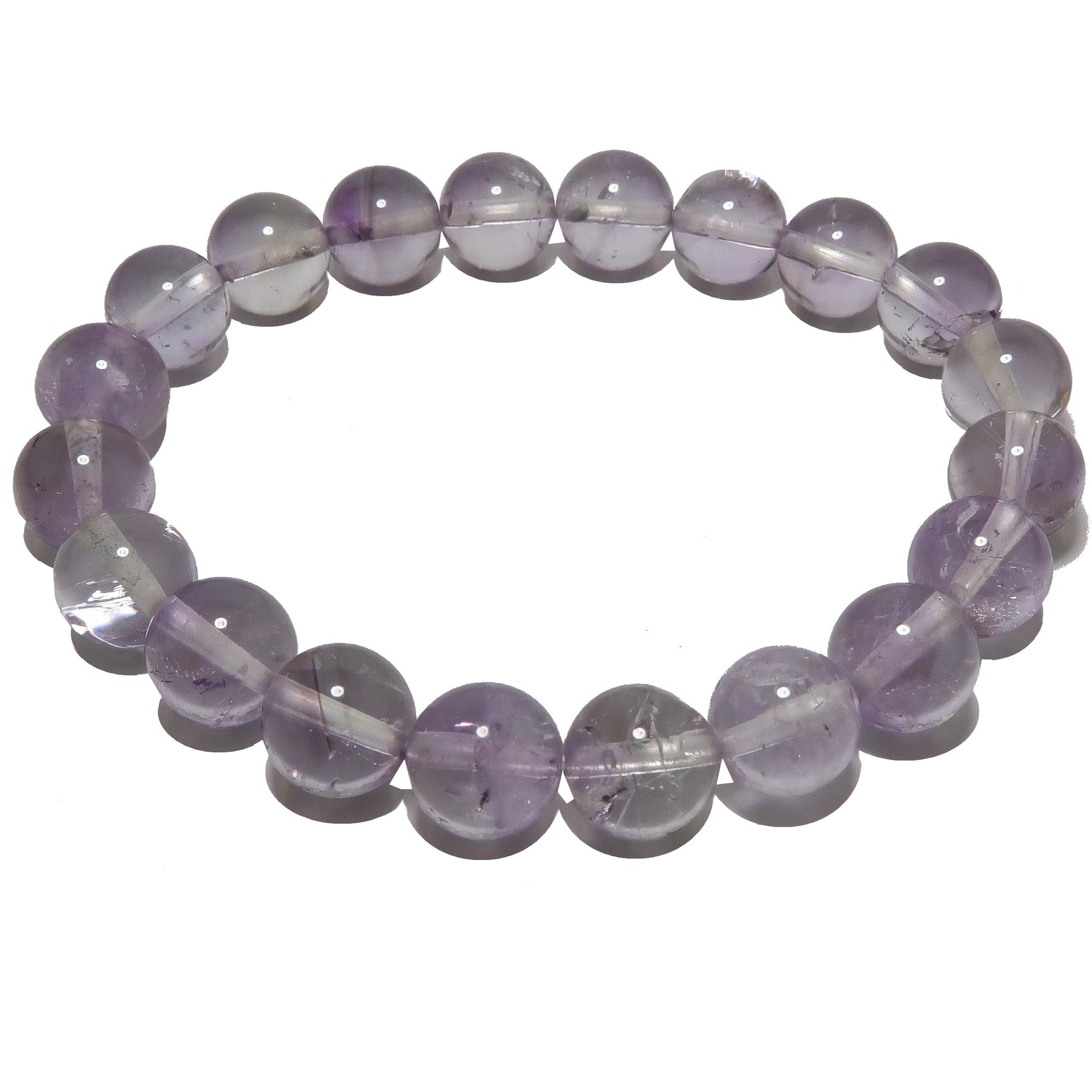 Amethystarmband Flieder-Lila Edelsteinperlen „Soul in Bloom“