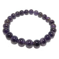 Amethyst Bracelet Deep Purple Gemstone Beads Divine Awakening