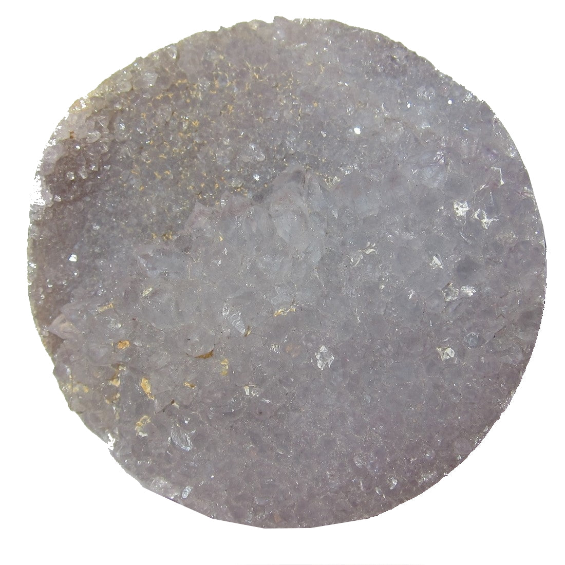 Amethyst Cluster Purple Crystal Smoky Quartz Double-Sided Circle