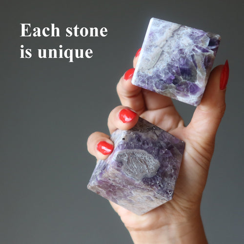 Amethystwürfel Lila Meditationskristall