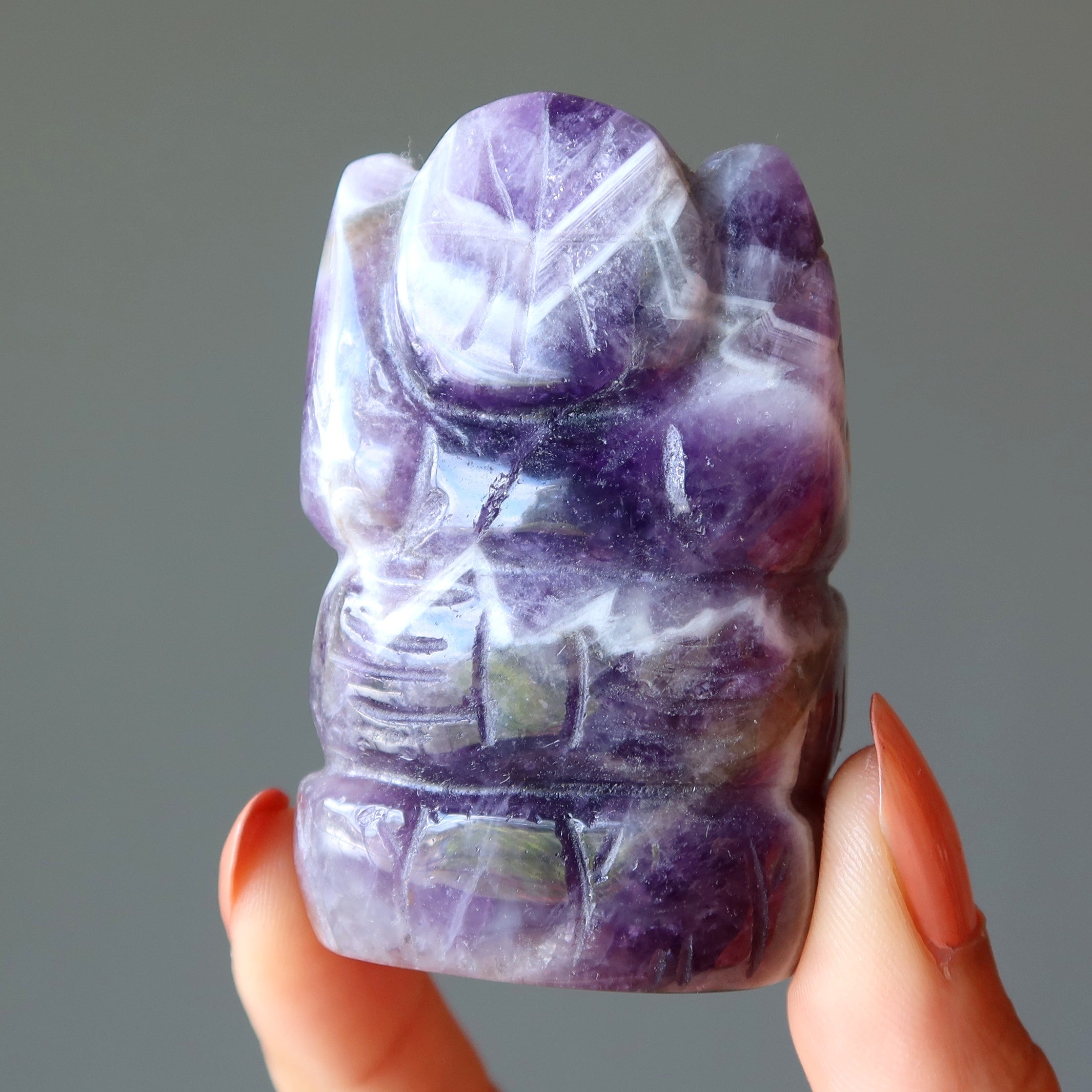 Amethyst Ganesh Spirituality Elephant God Statue Crystal