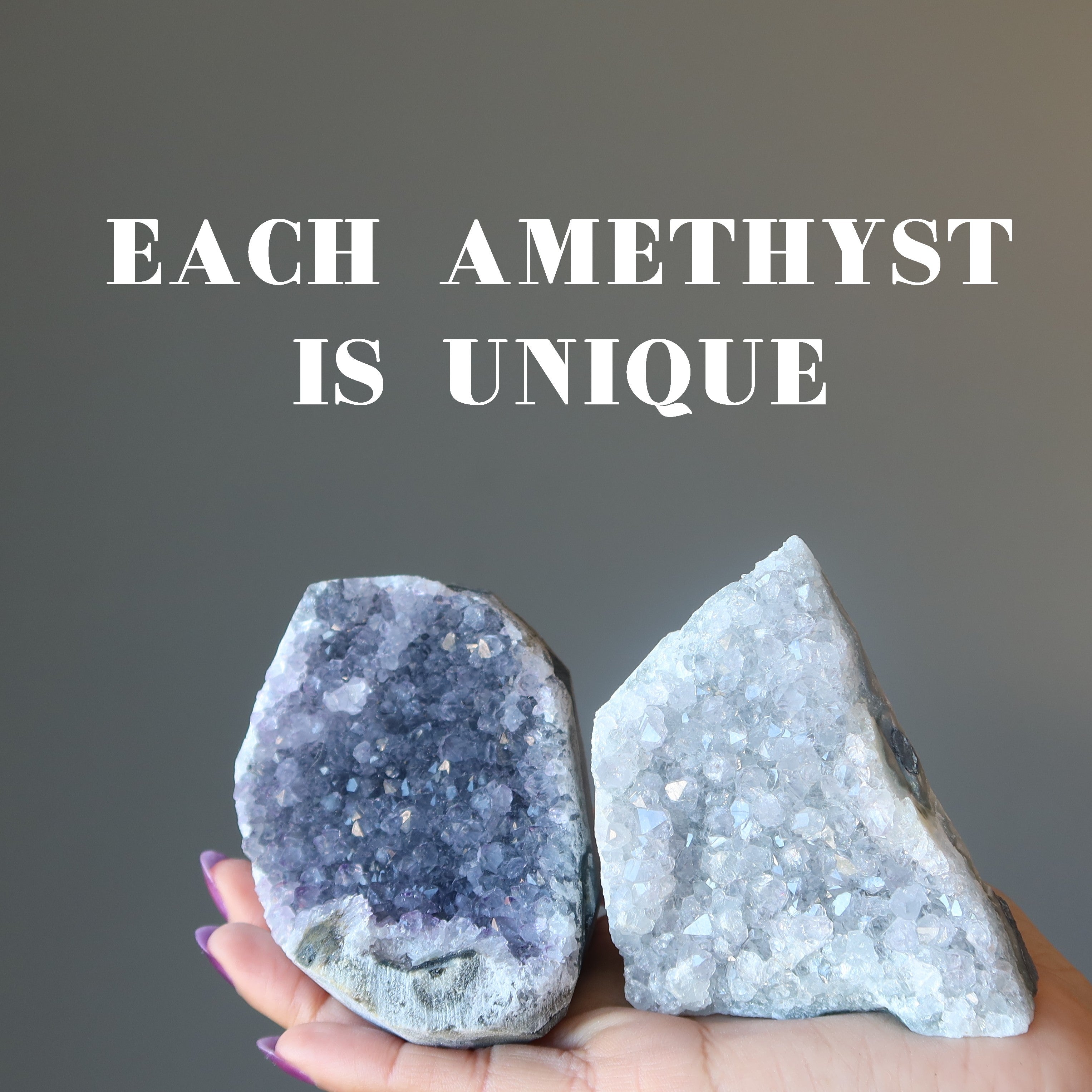Amethyst-Geode, violett, positive Energie für Zuhause und Büro, Cluster