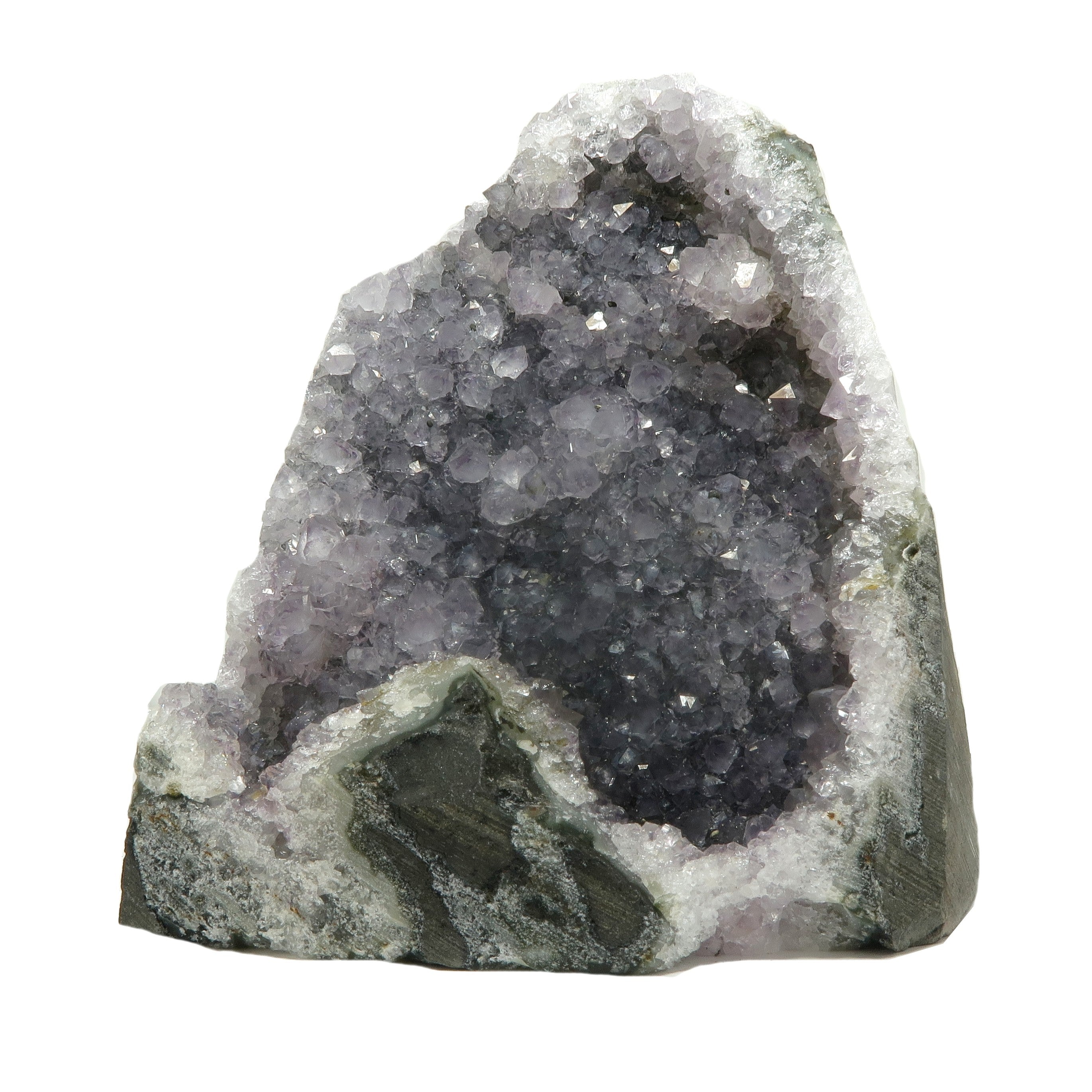 Amethyst-Geode, violett, positive Energie für Zuhause und Büro, Cluster