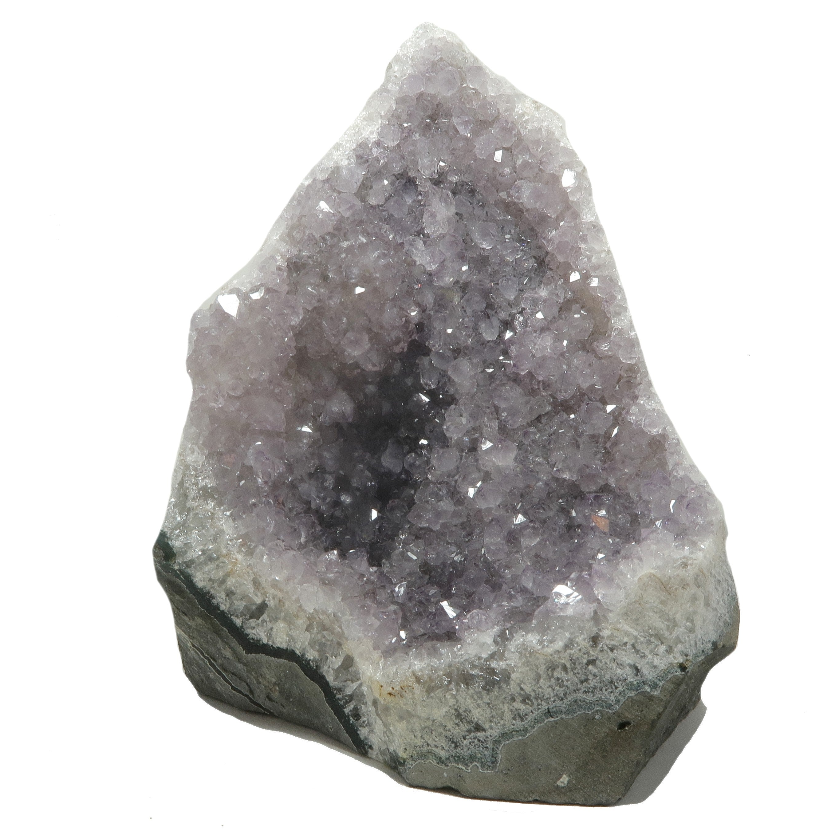 Amethyst-Geode, violett, positive Energie für Zuhause und Büro, Cluster
