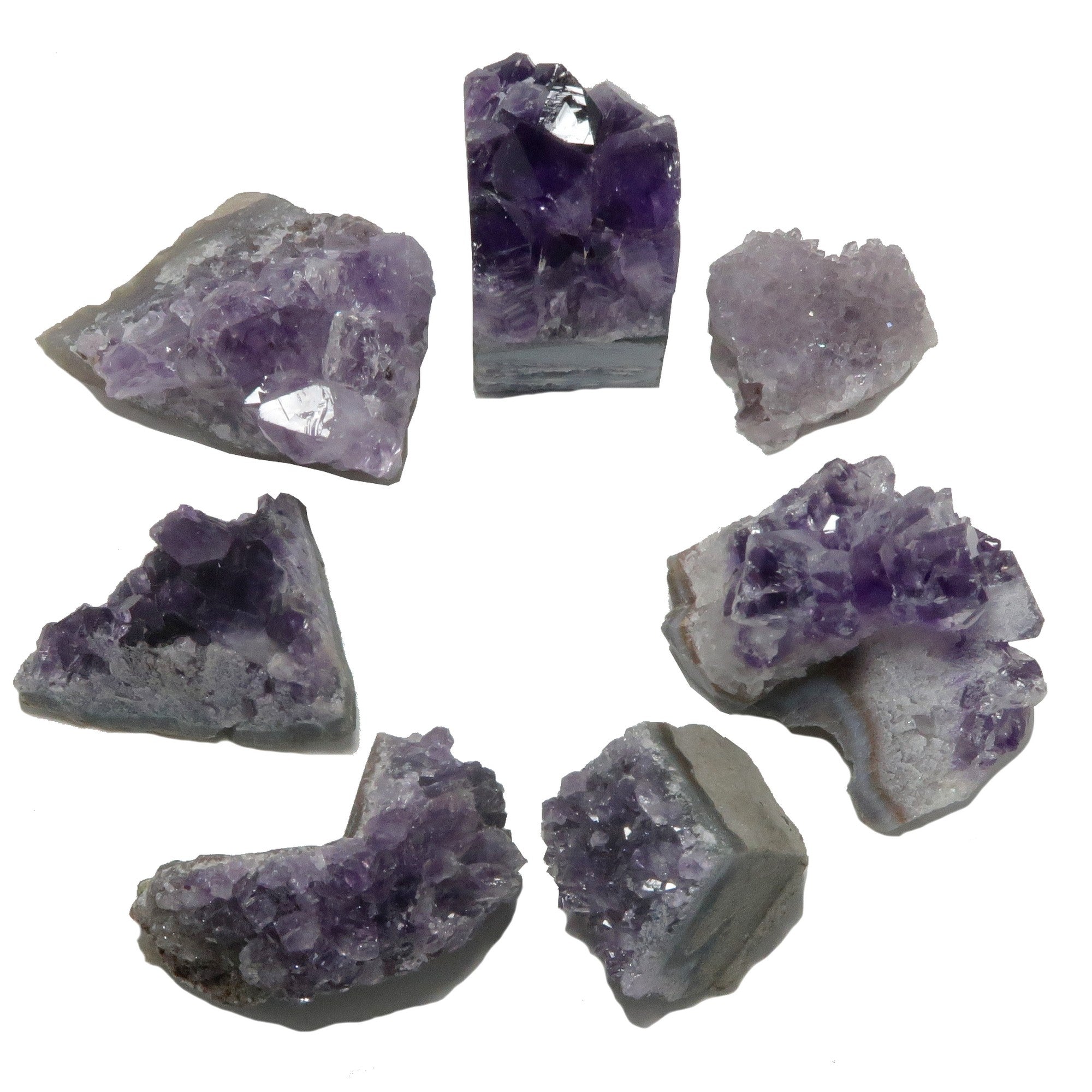 Amethyst Cluster Purple Meditation, Layout, and Grid Crystal