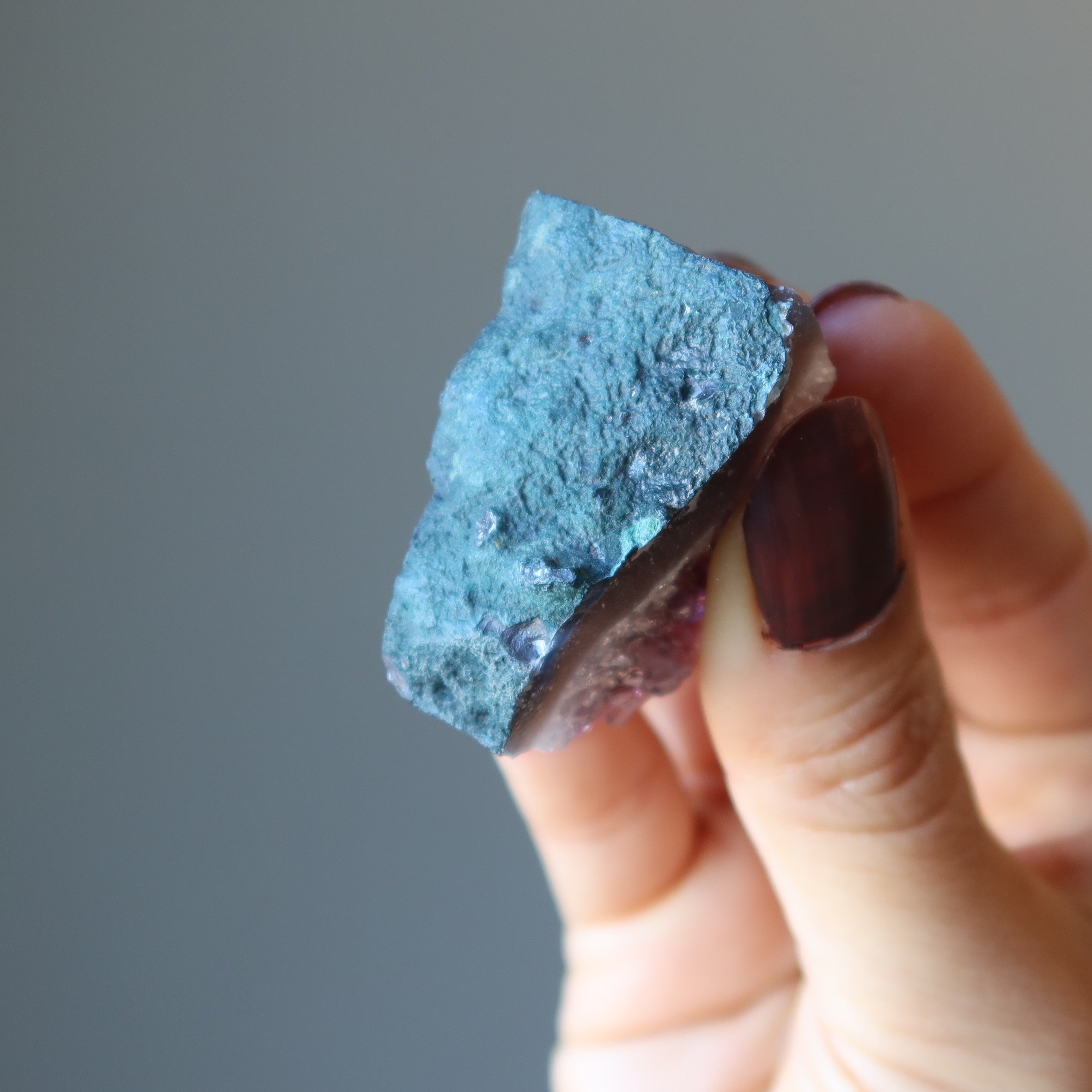 Amethystdruse Lila Meditation, Auslage und Gitter Kristall