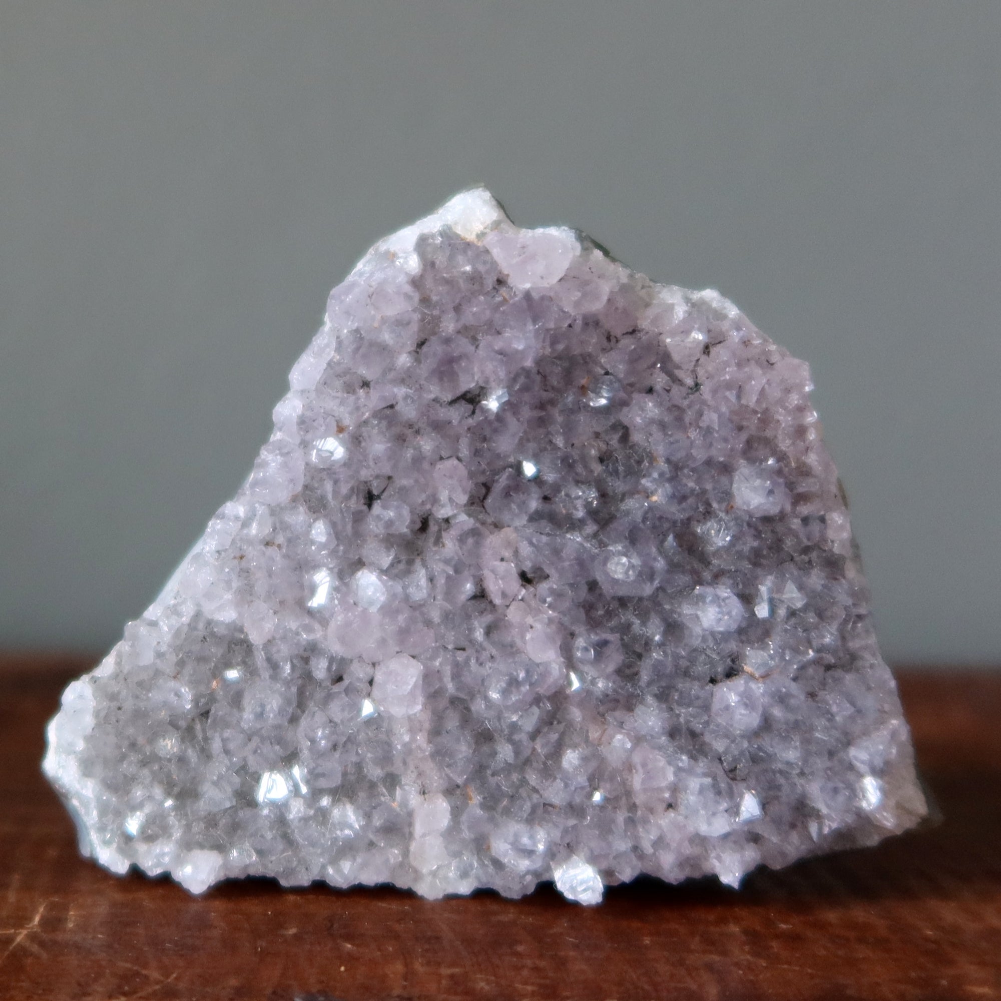 Amethyst Geode Cluster Blue Chalcedony Wisdom Stone 2.9 Inch
