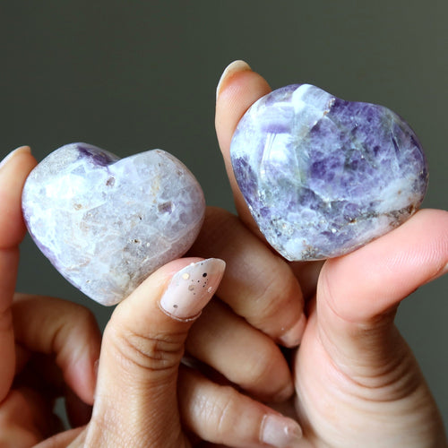 Amethyst Herz Liebe ohne Grenzen Lila Kristall