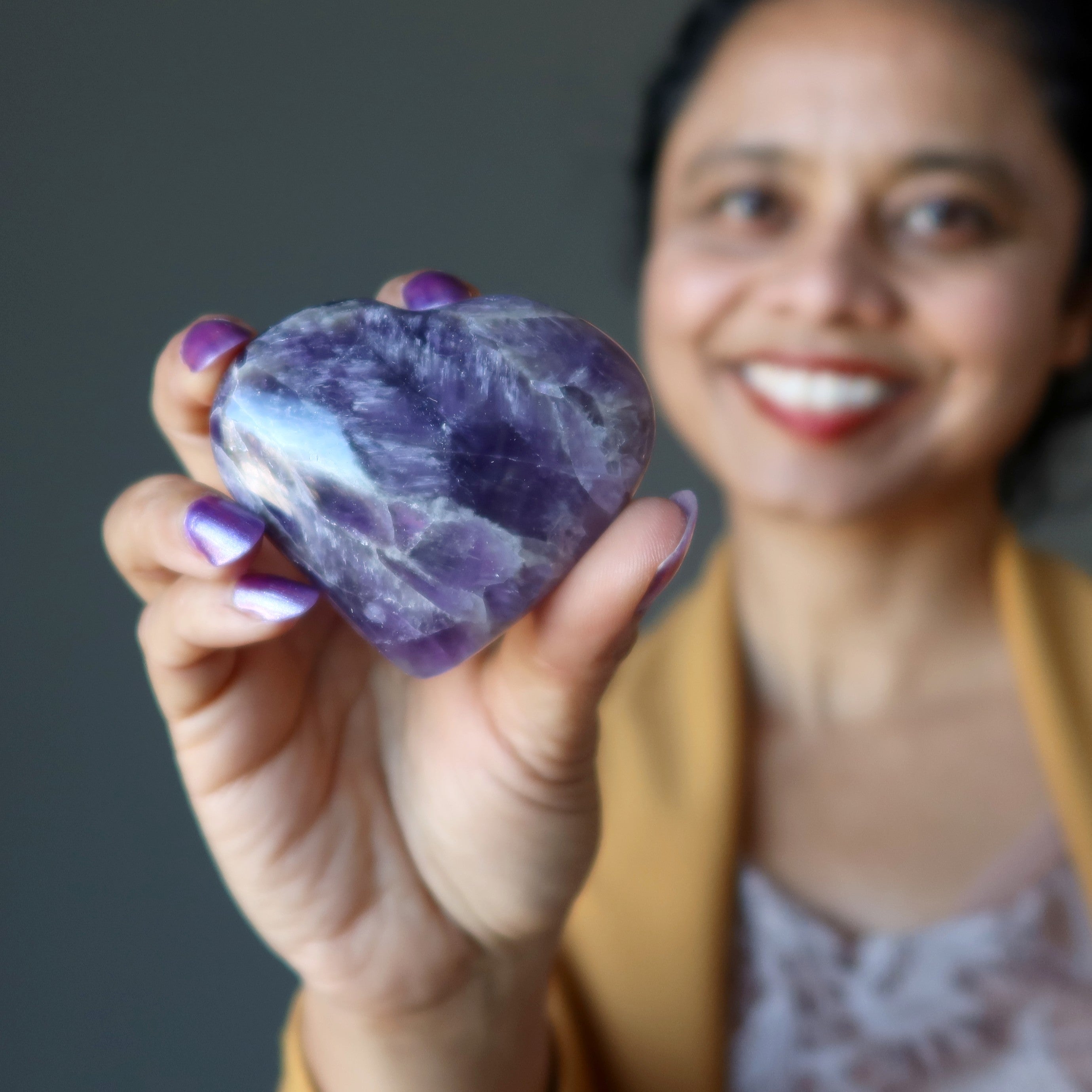 Amethyst Heart Love Beyond Borders Purple Crystal