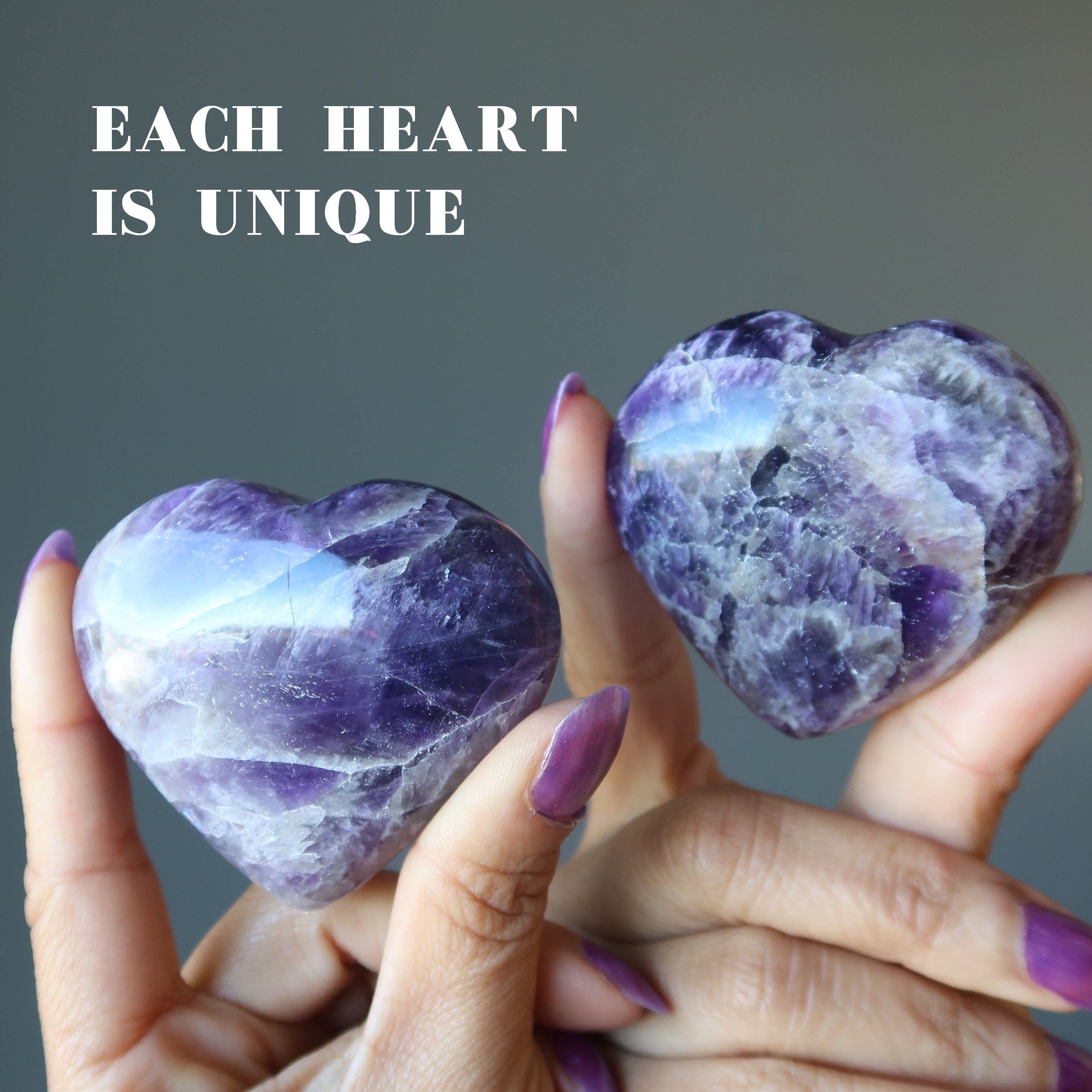 Amethyst Heart Love Beyond Borders Purple Crystal
