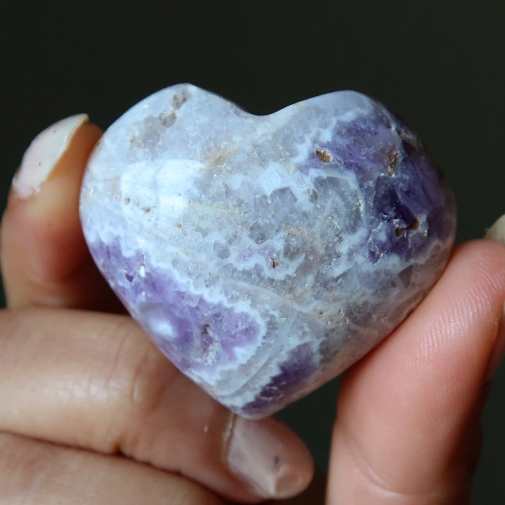 Amethyst Heart Love Beyond Borders Purple Crystal
