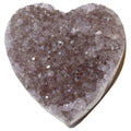 Cœur d'améthyste, sentiments tendres, amas de cristaux violets