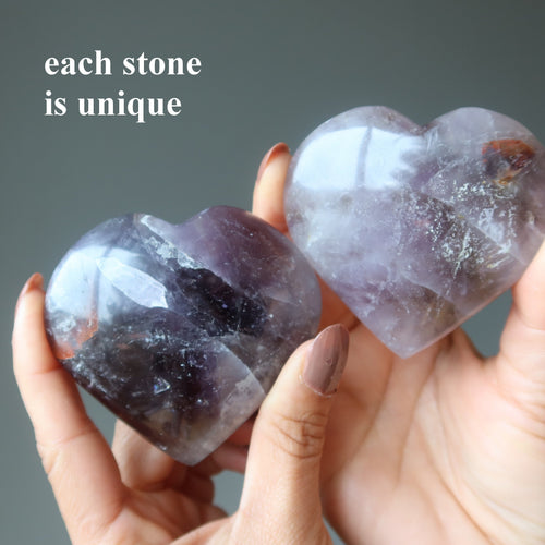 Amethyst Herz Spirituelle Liebe Lila Kristall