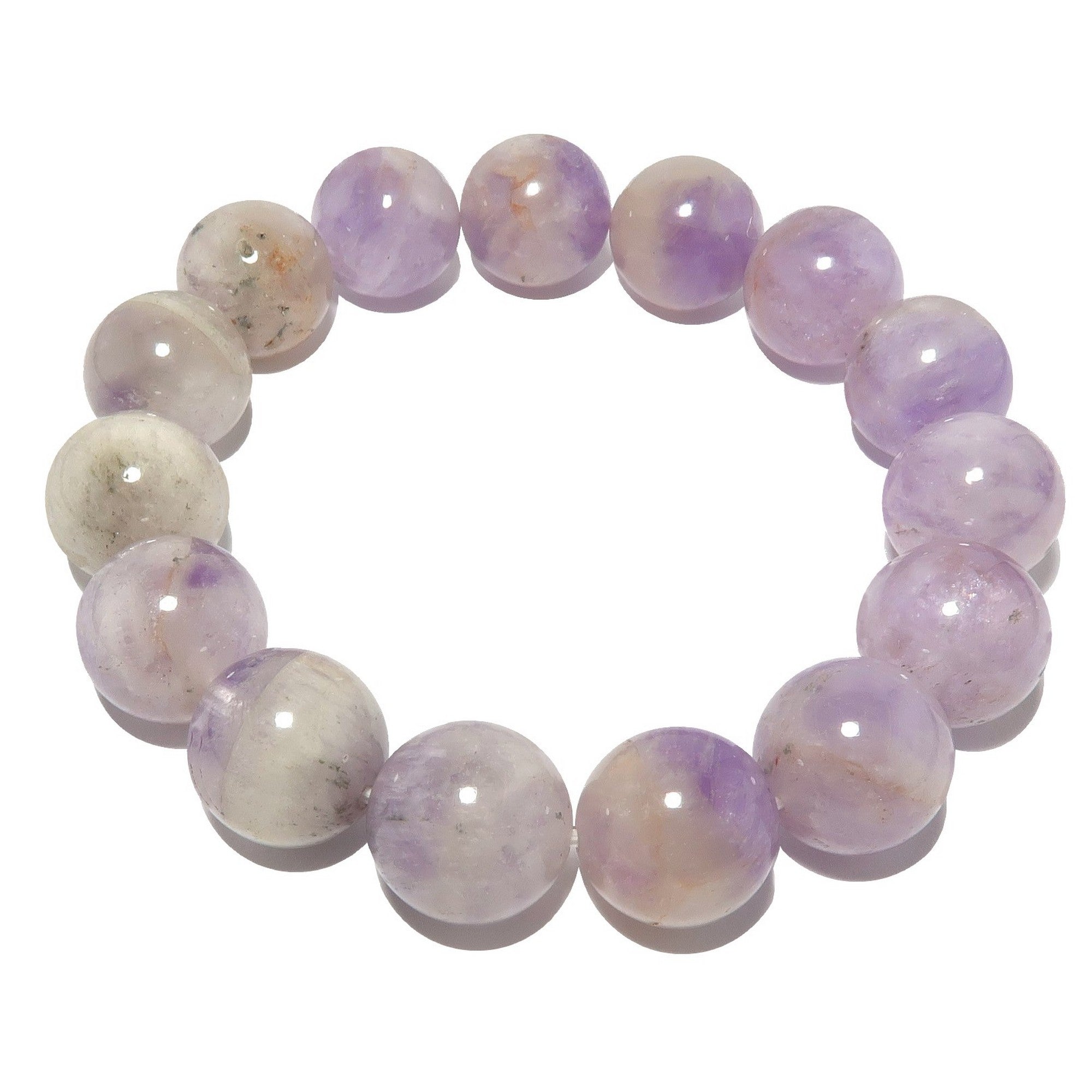 Amethyst Bracelet Lavender Purple Gemstone Beads Lightworker