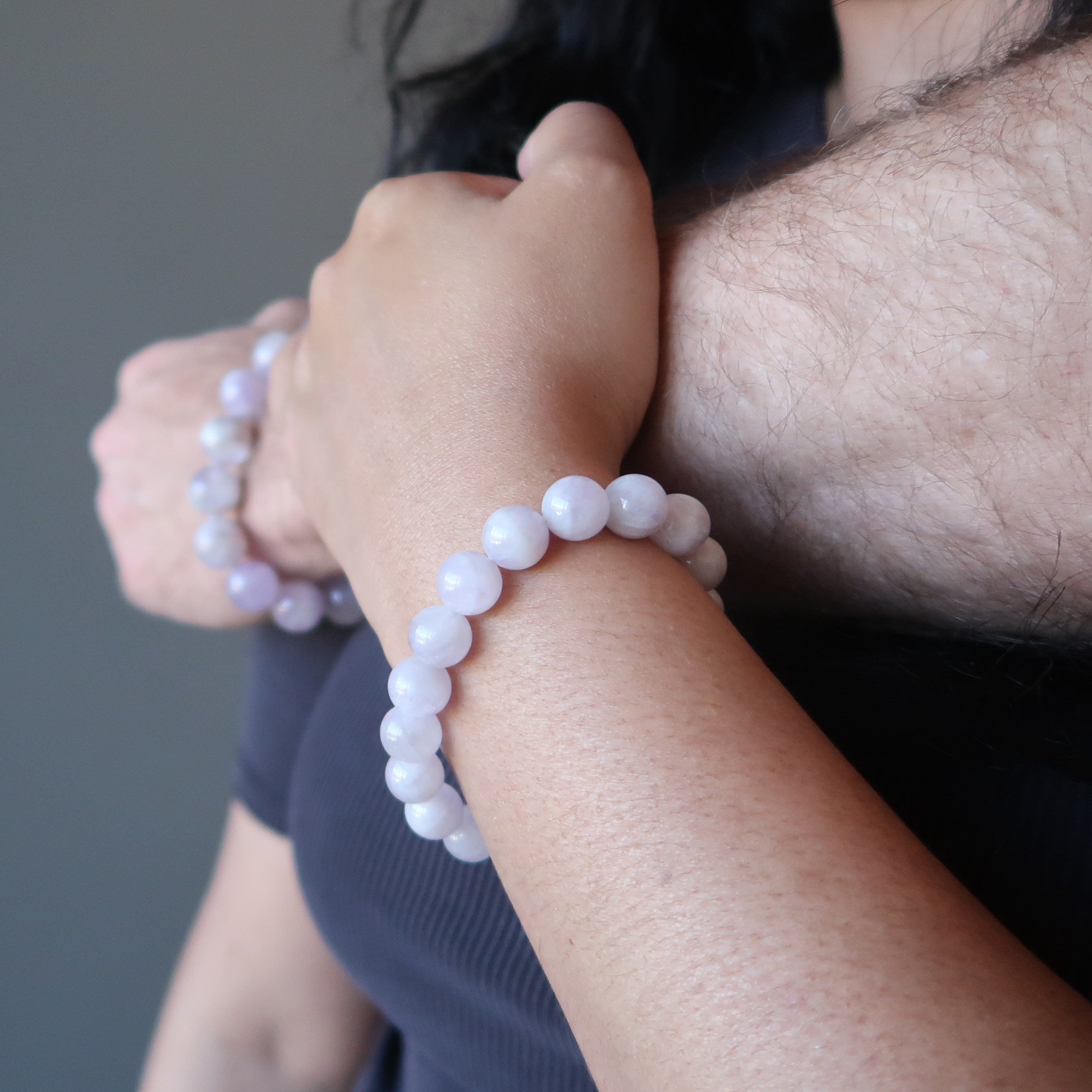 Amethyst Bracelet Lavender Purple Gemstone Beads Lightworker