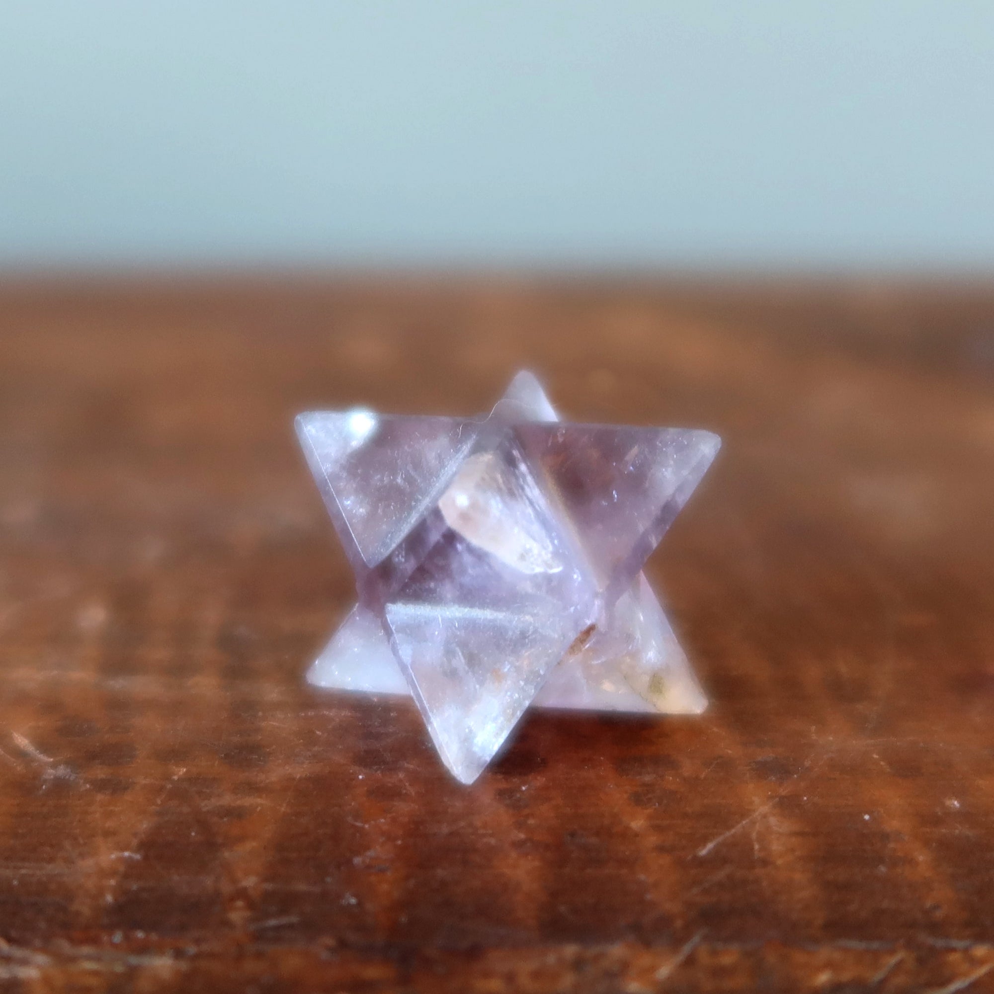 Amethyst Merkaba Purple Star Spiritual Crystal