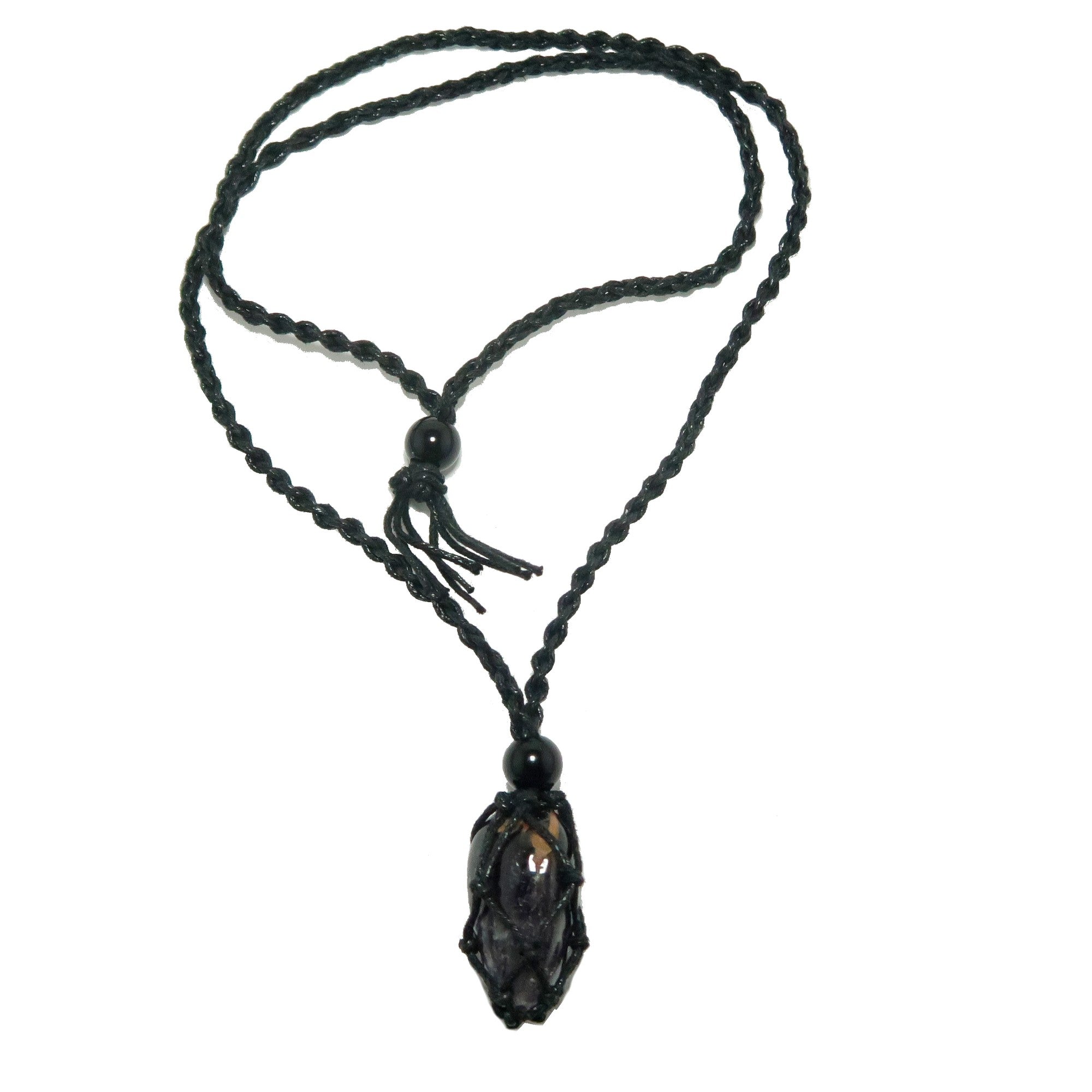 Amethyst Necklace Hope is Here Stone Macrame
