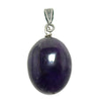 Pendentif en améthyste Gemme violet foncé de l'âme sage
