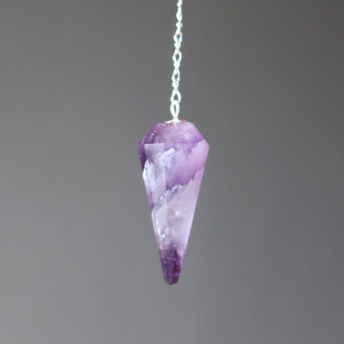 Amethyst Pendel Beantworte Mich Sterlingsilber
