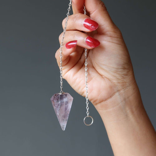 Amethyst Pendel Groß Massiv Spirituelle Seele