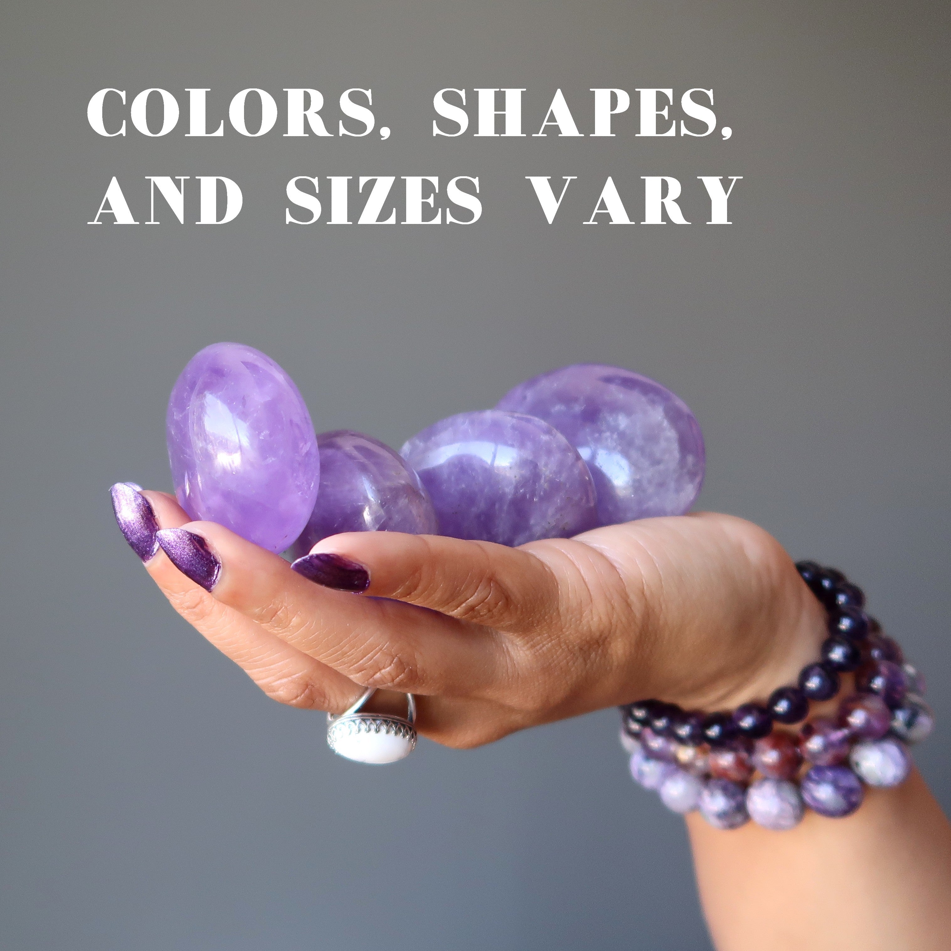Amethyst-Handstein-Paar, lila Meditationskristall
