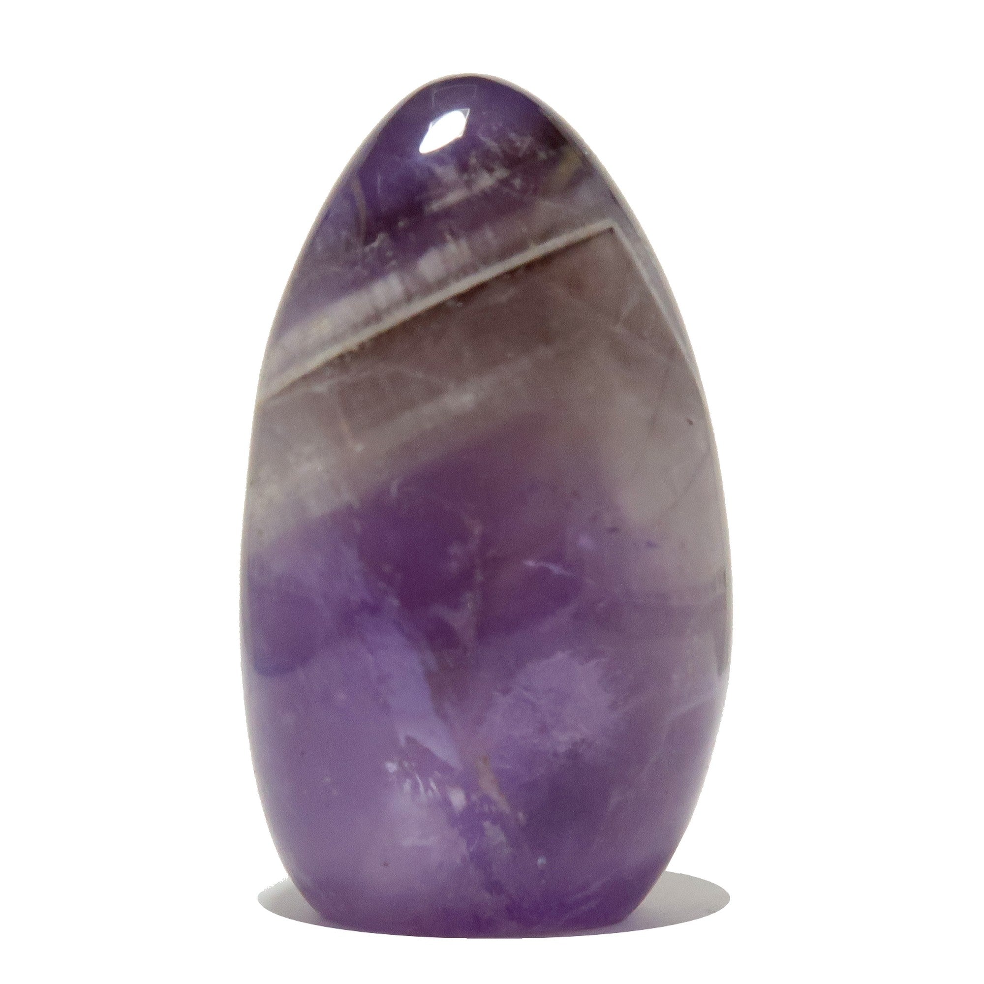 Amethyst Polished Stone Blissful Chevron Standing Crystal