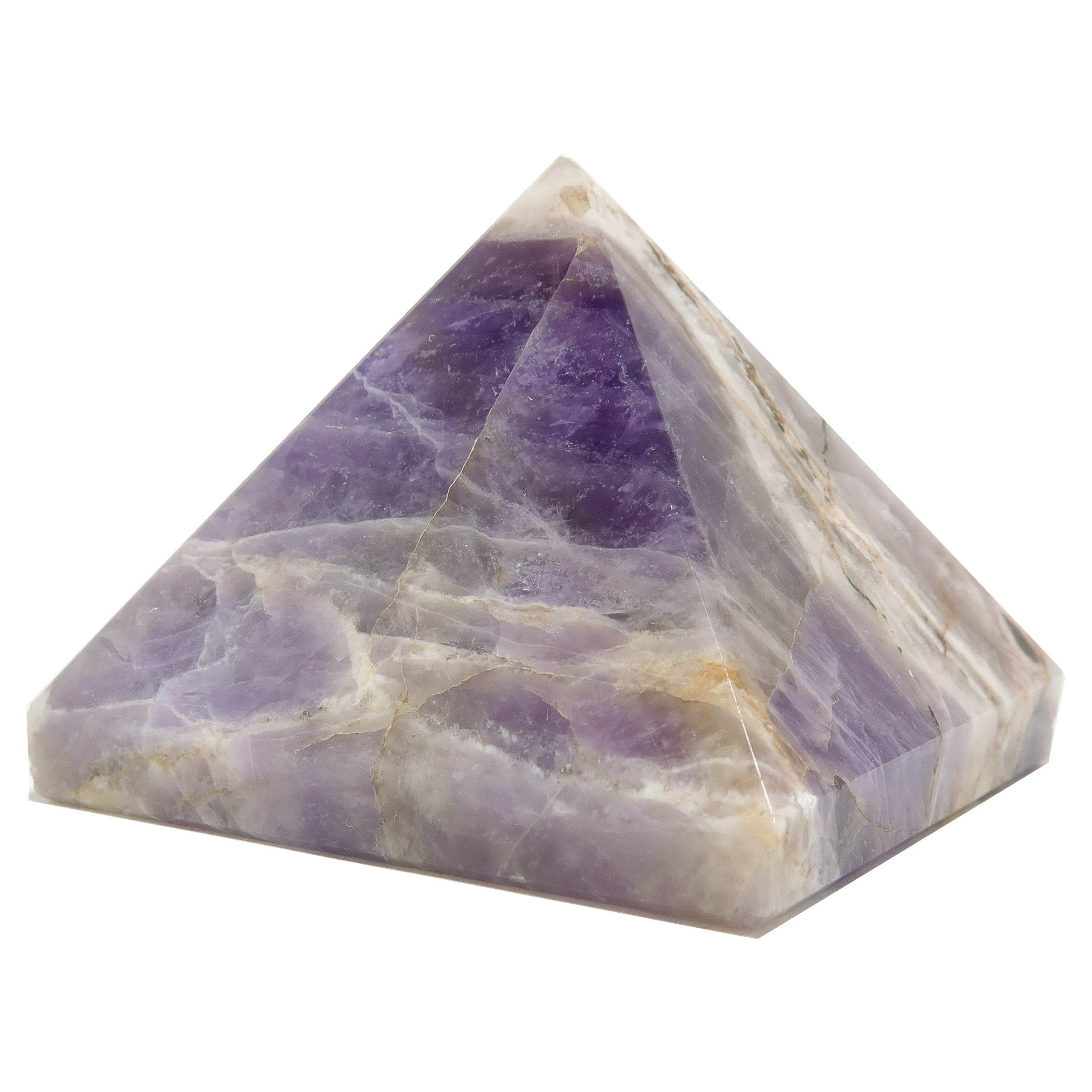 Améthyste Pyramide Chevron Violet Univers Cristal