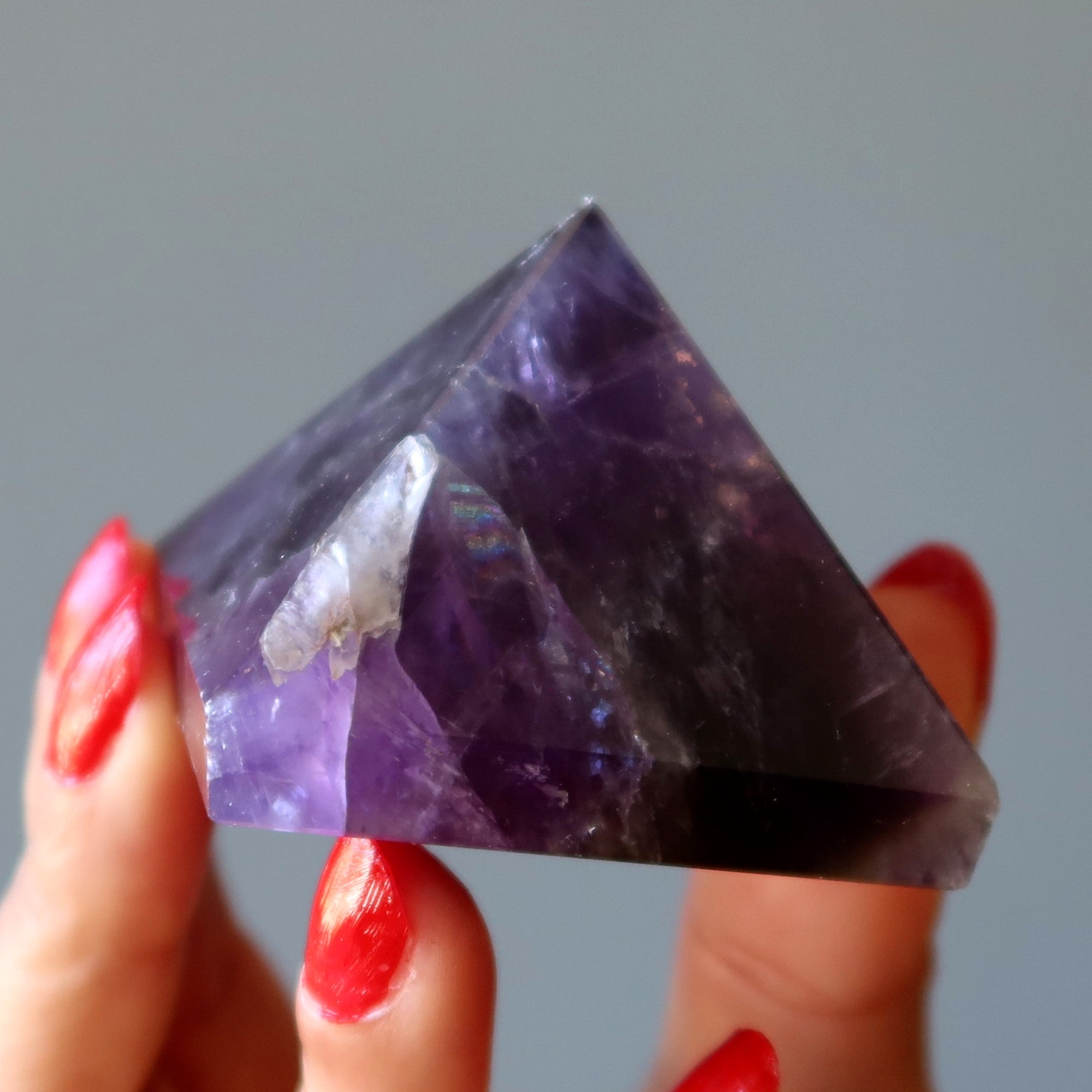 Amethyst Pyramide Lila Intuitiver Symbolstein