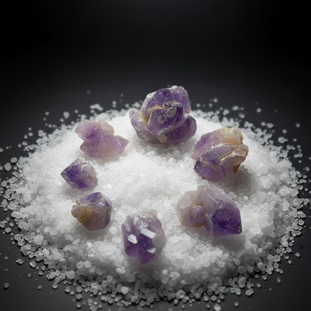 Amethyst Rohkristall Doppelender