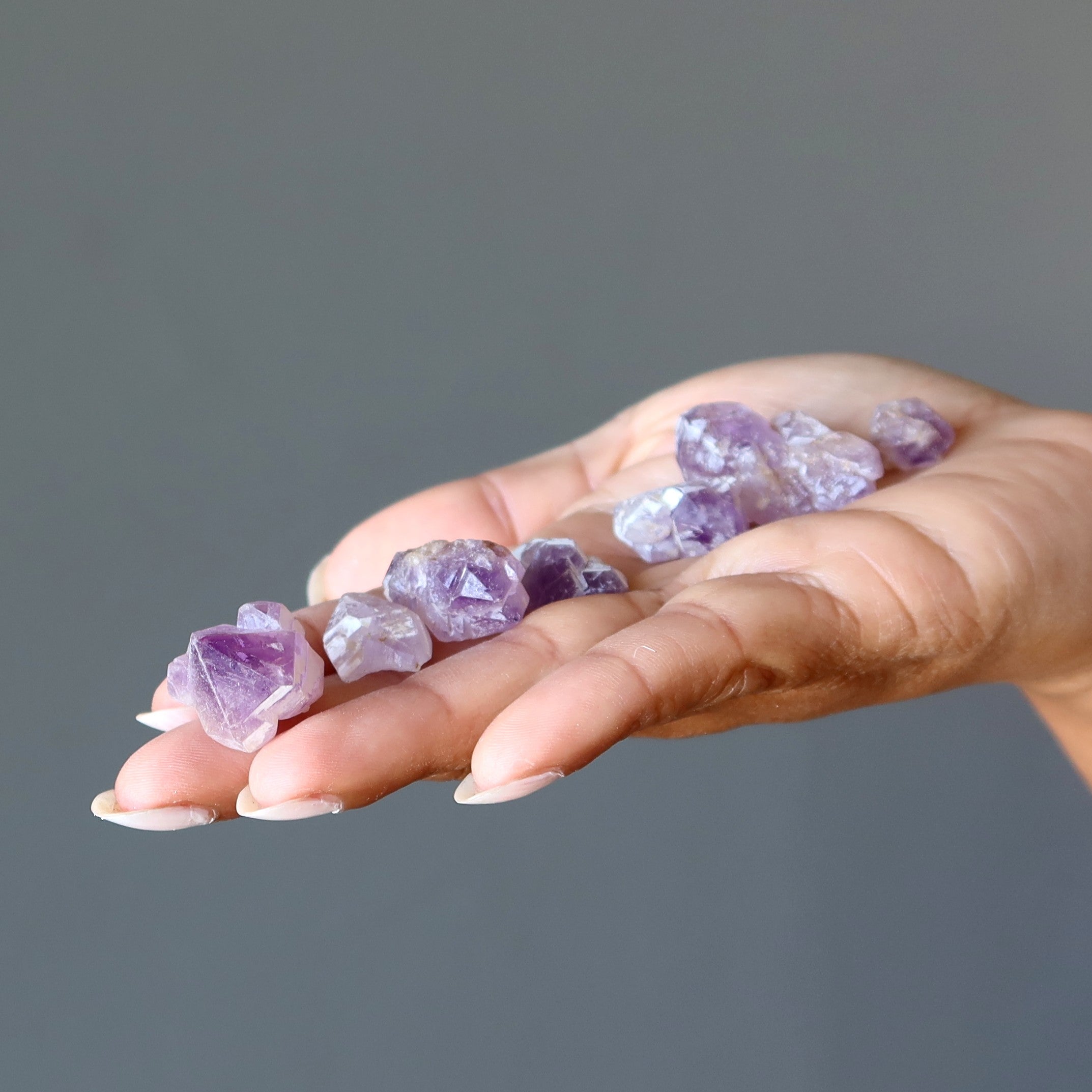 Amethyst Rohkristall Doppelender