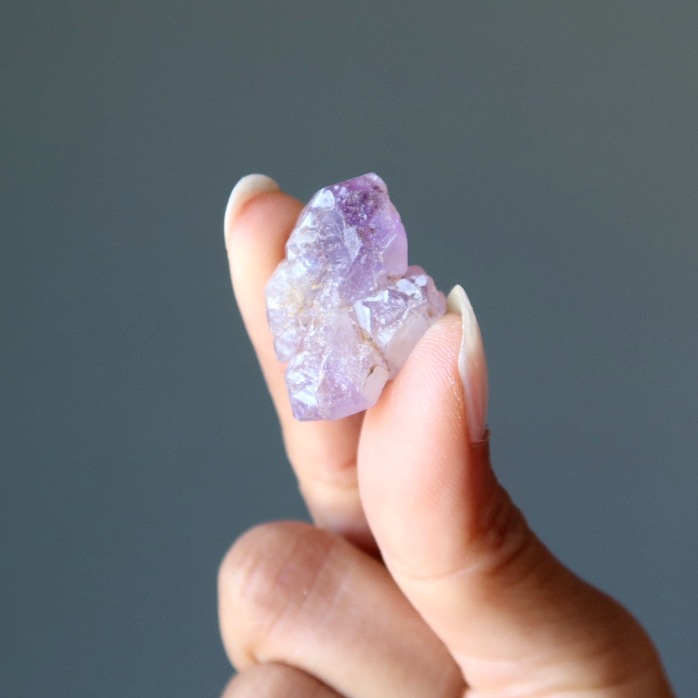 Amethyst Rohkristall Doppelender