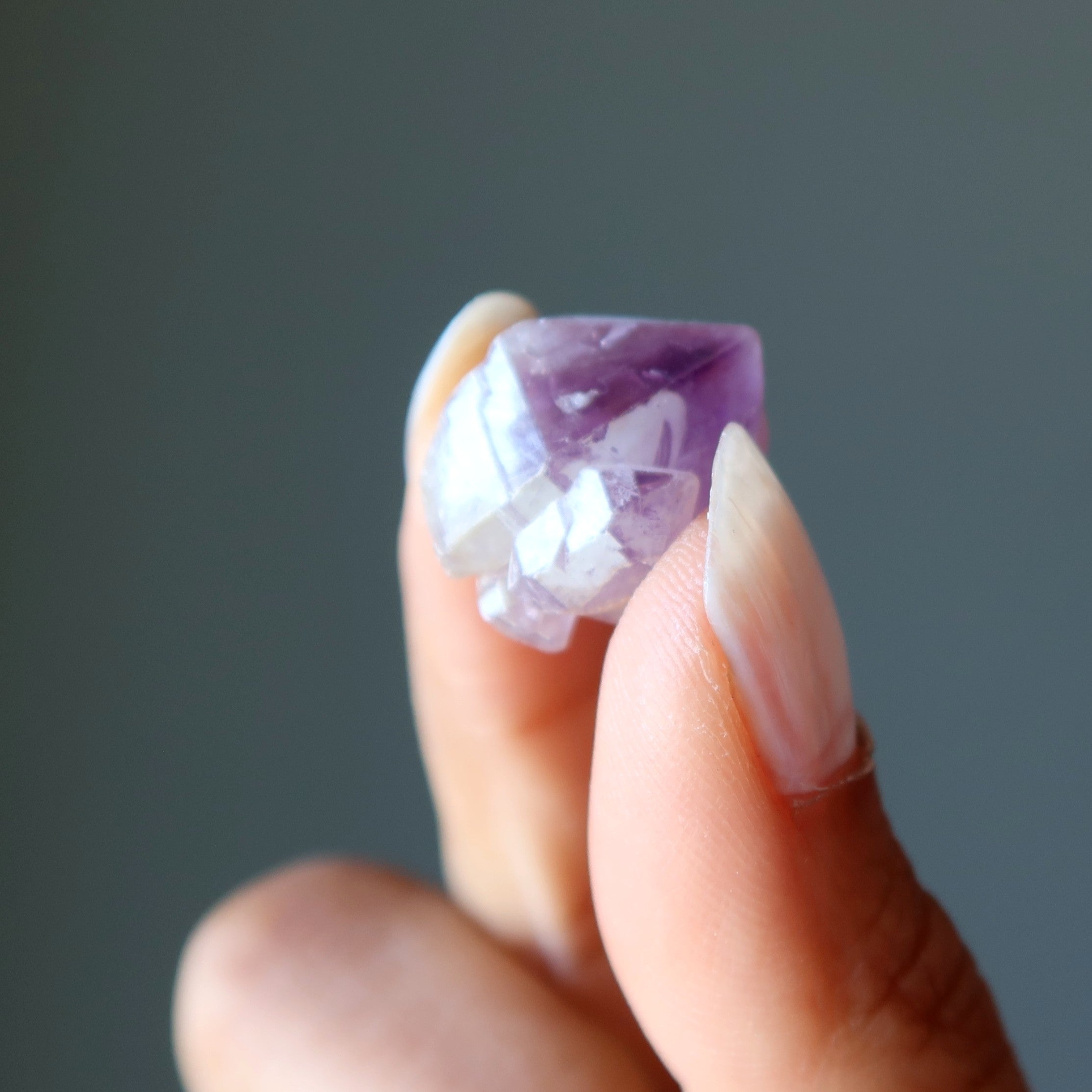 Amethyst Rohkristall Doppelender