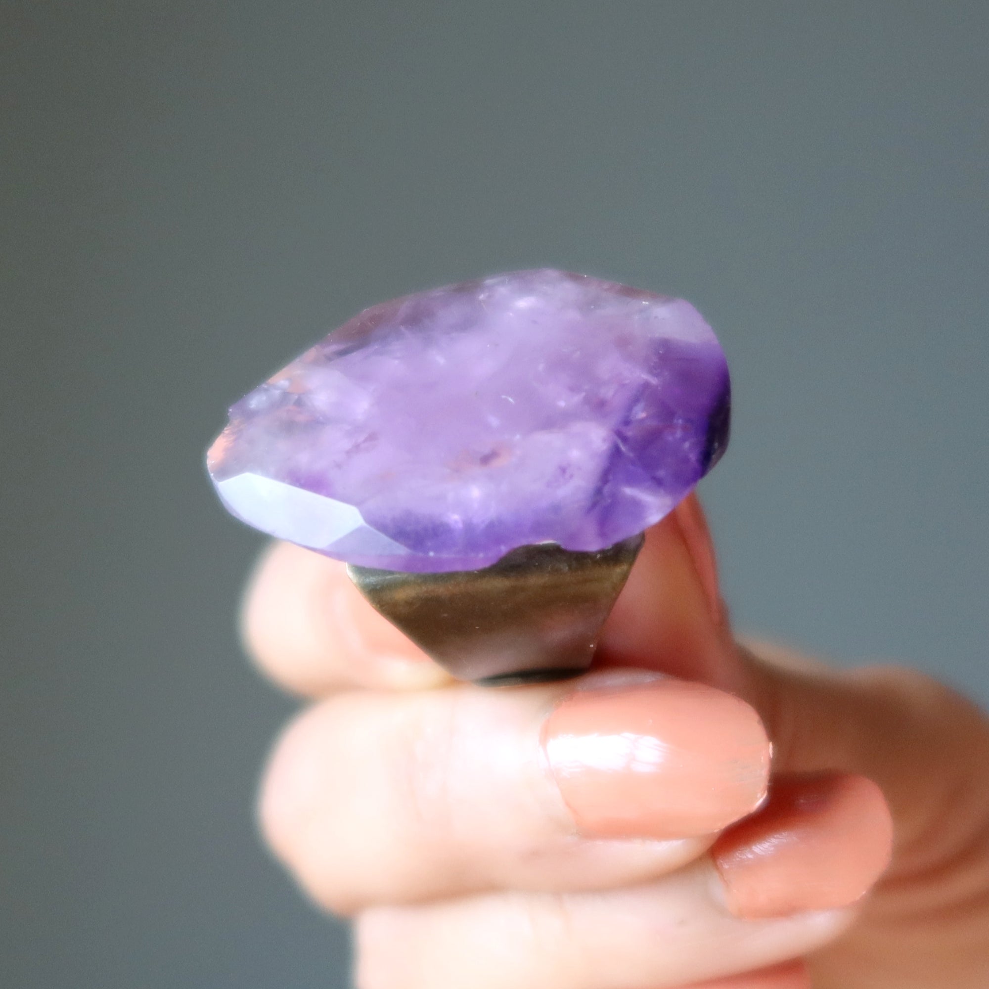 Amethyst Ring Life Lesson Enlightenment Gem Wounded Warrior