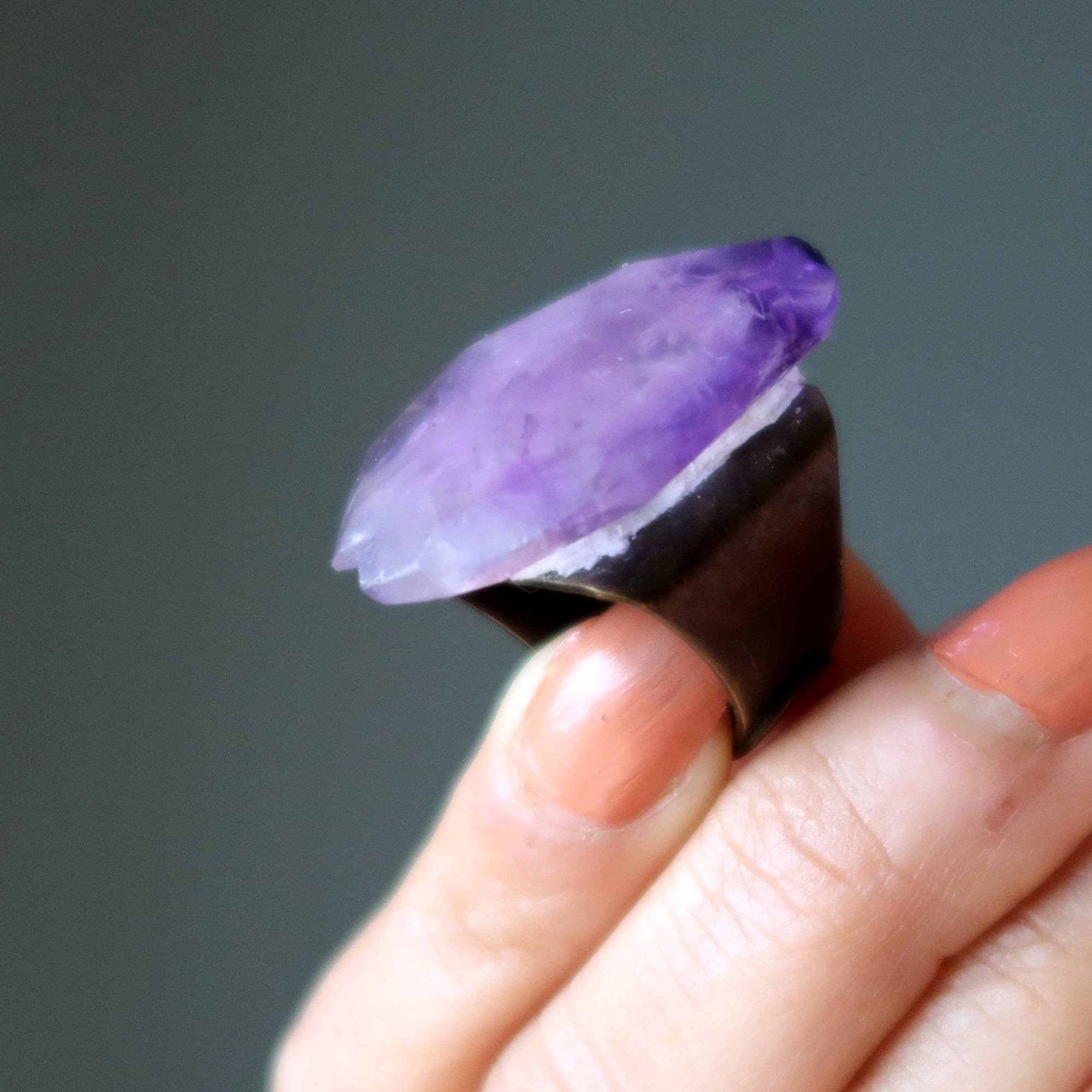 Amethyst Ring Life Lesson Enlightenment Gem Wounded Warrior