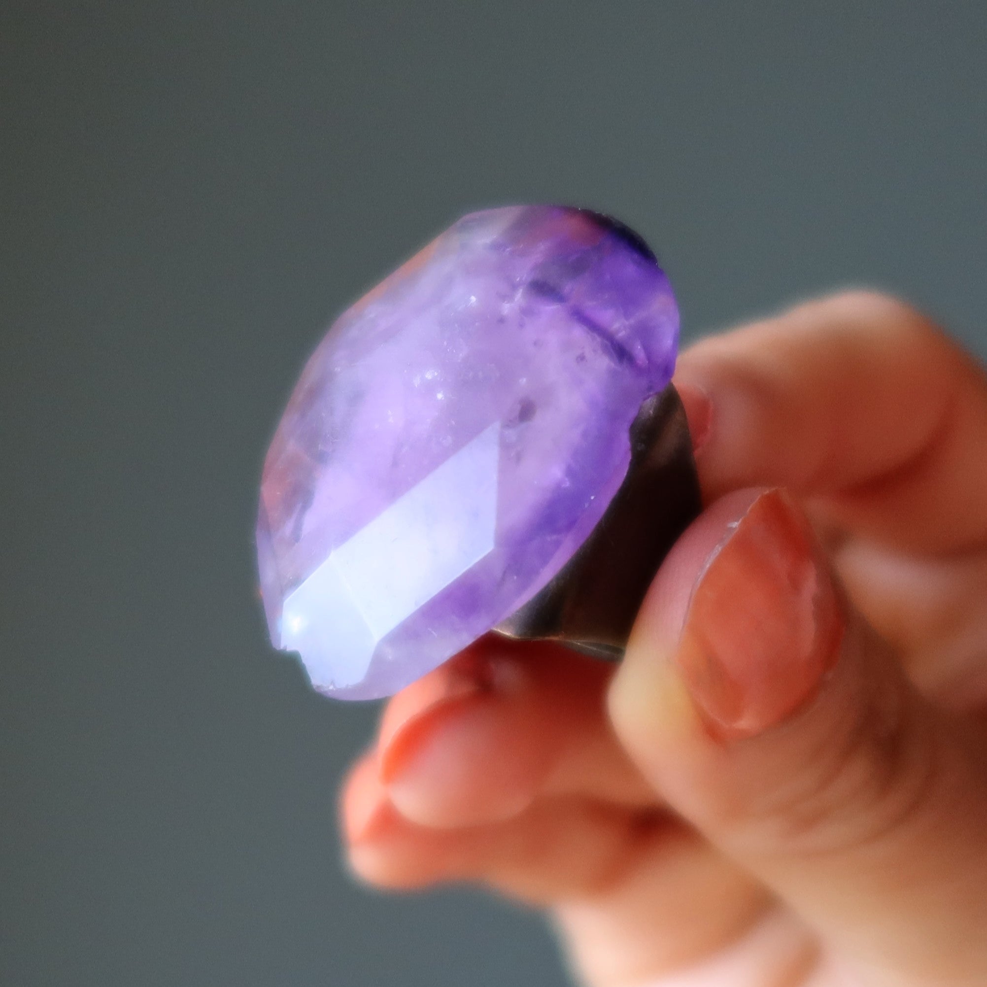 Amethyst Ring Life Lesson Enlightenment Gem Wounded Warrior