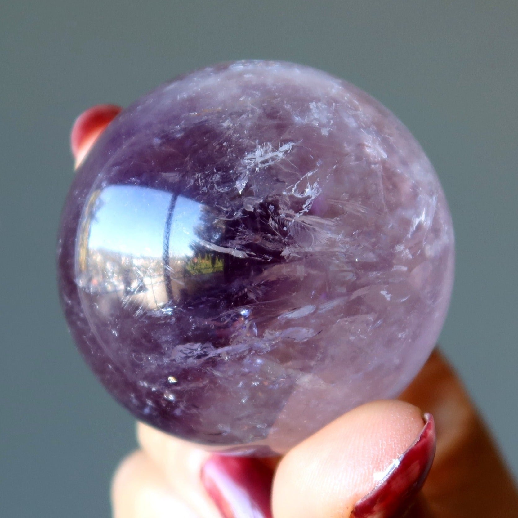 Sphère d'améthyste, boule de cristal du grand archange