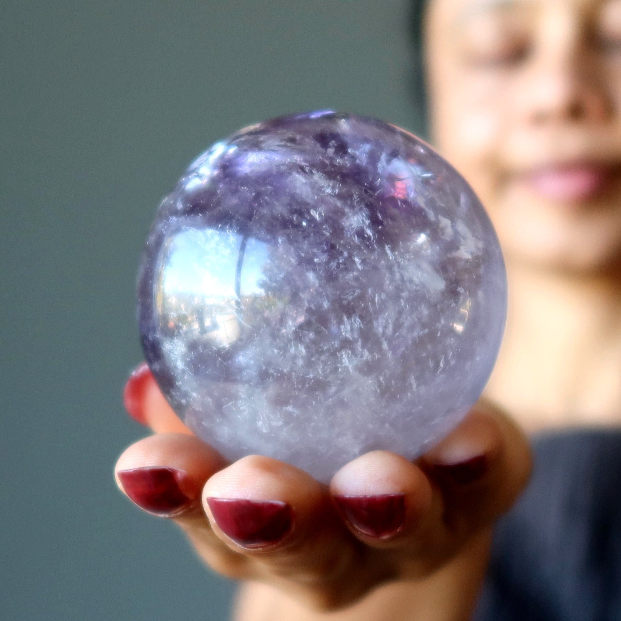 Sphère d'améthyste, boule de cristal du grand archange