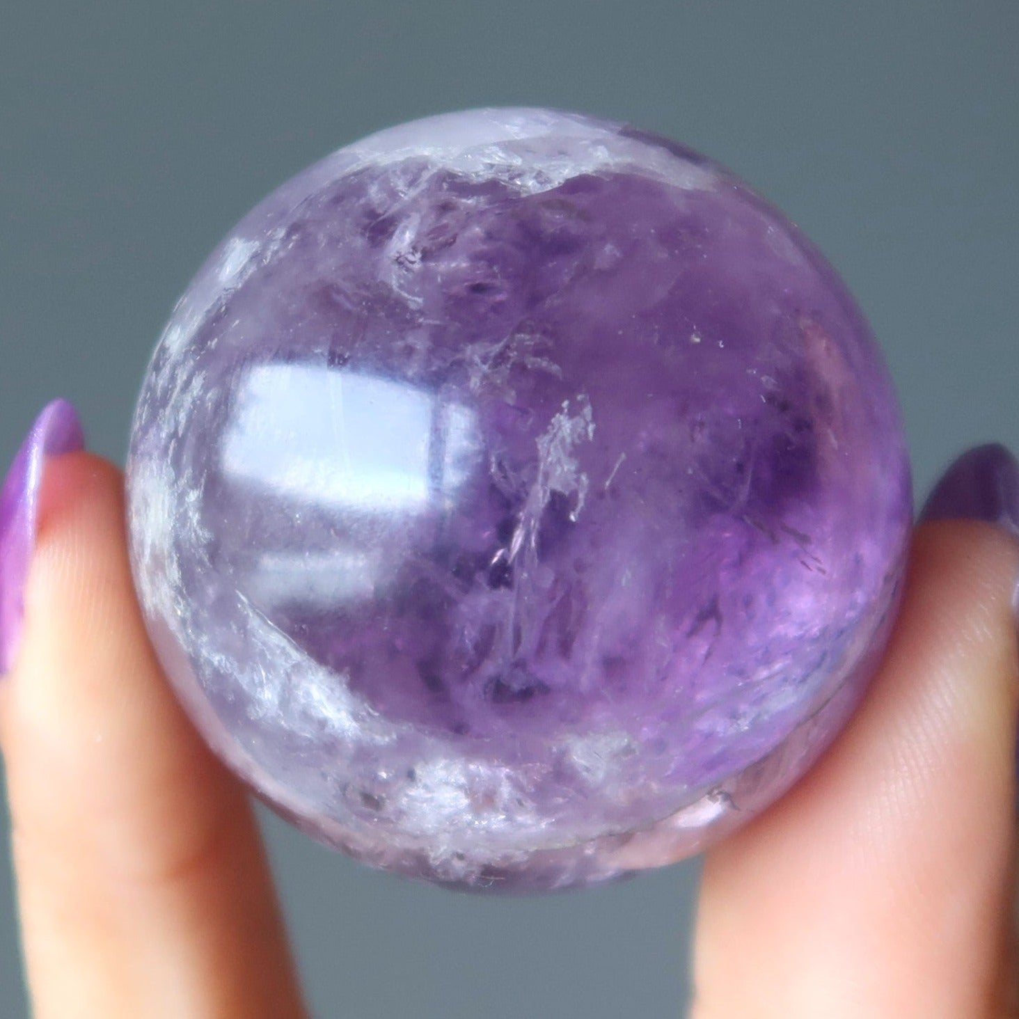 Amethyst Sphere Dream Cloud Crystal Ball