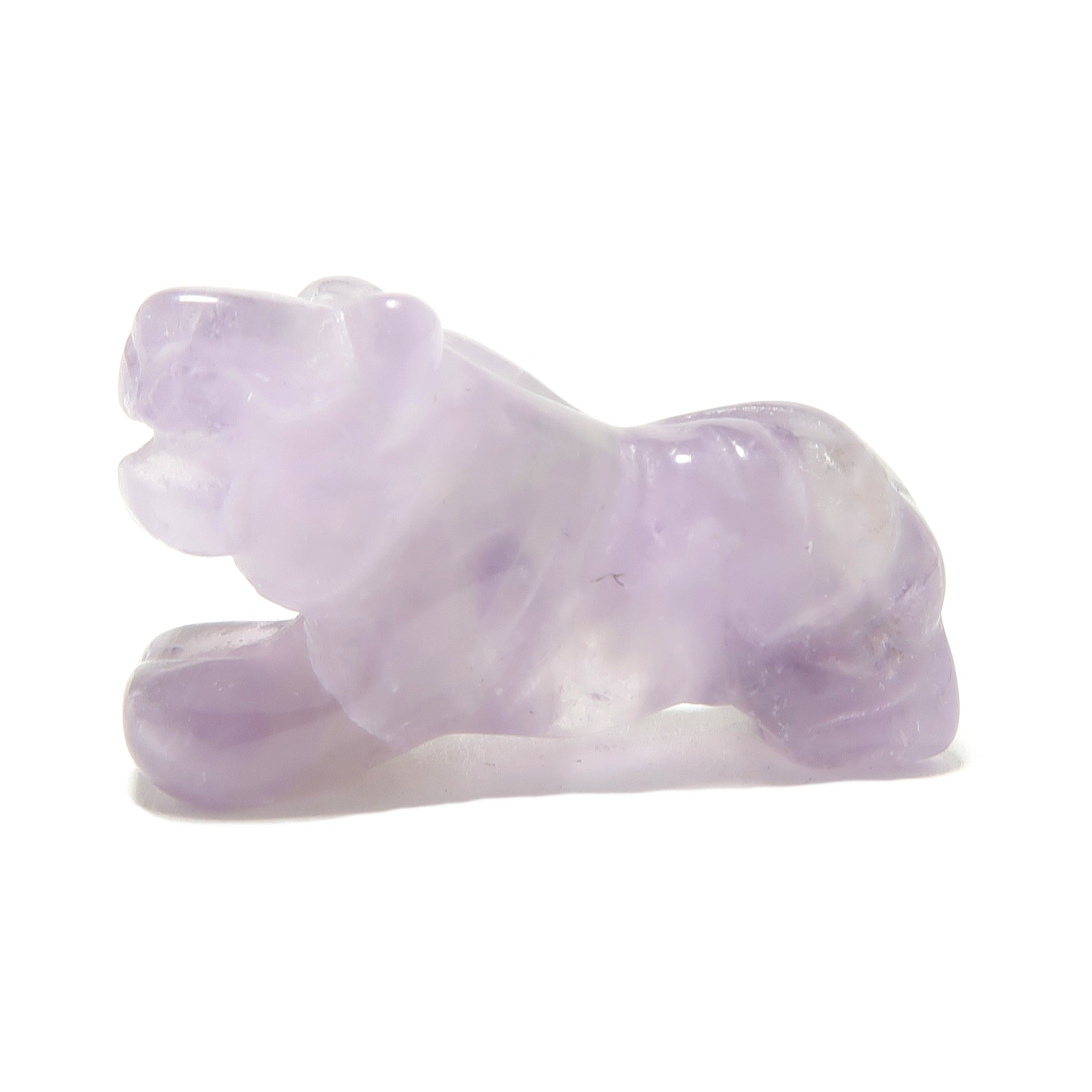 Amethyst-Tiger 1" Miniatur-Paar Tiergeist-Beschützer