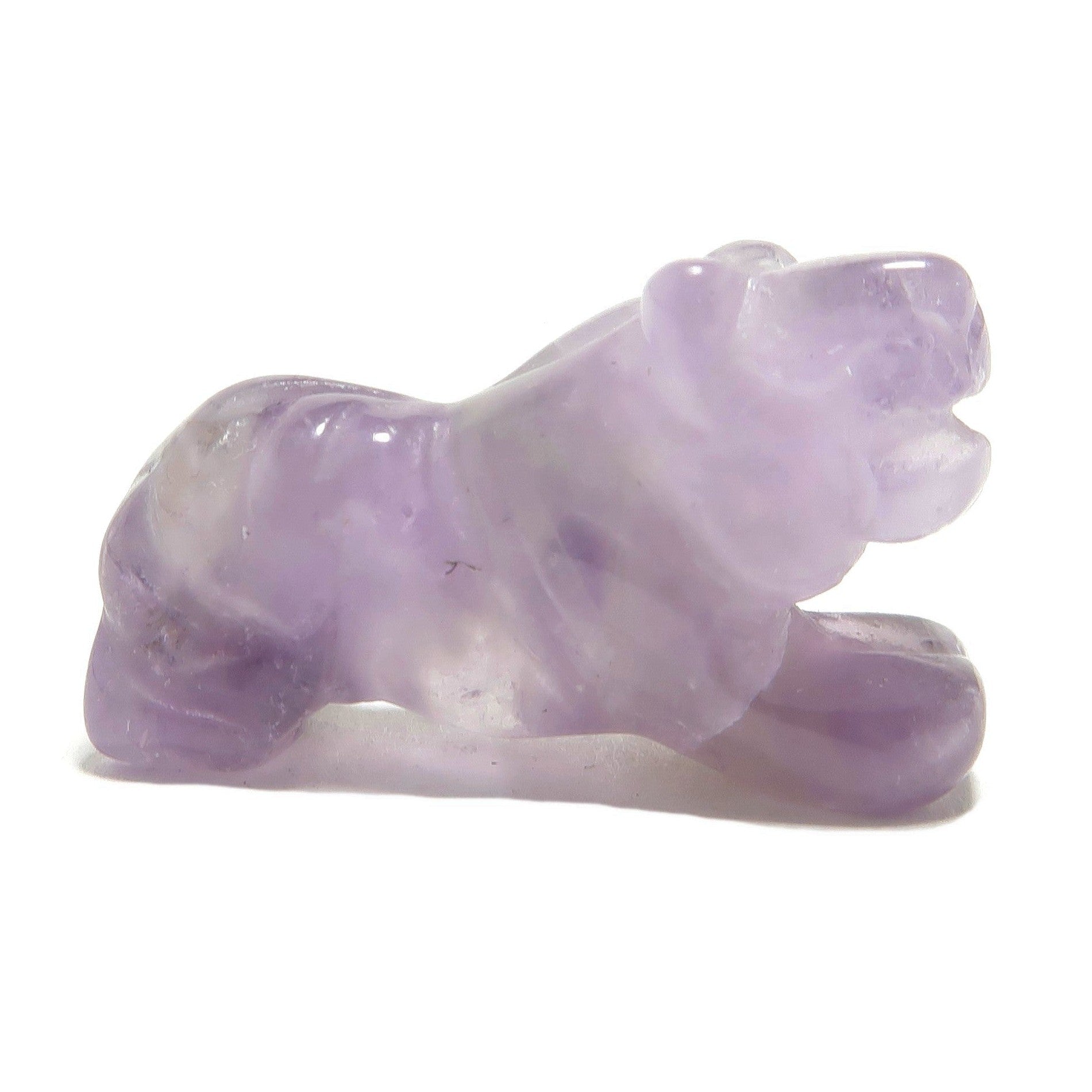 Amethyst-Tiger 1" Miniatur-Paar Tiergeist-Beschützer