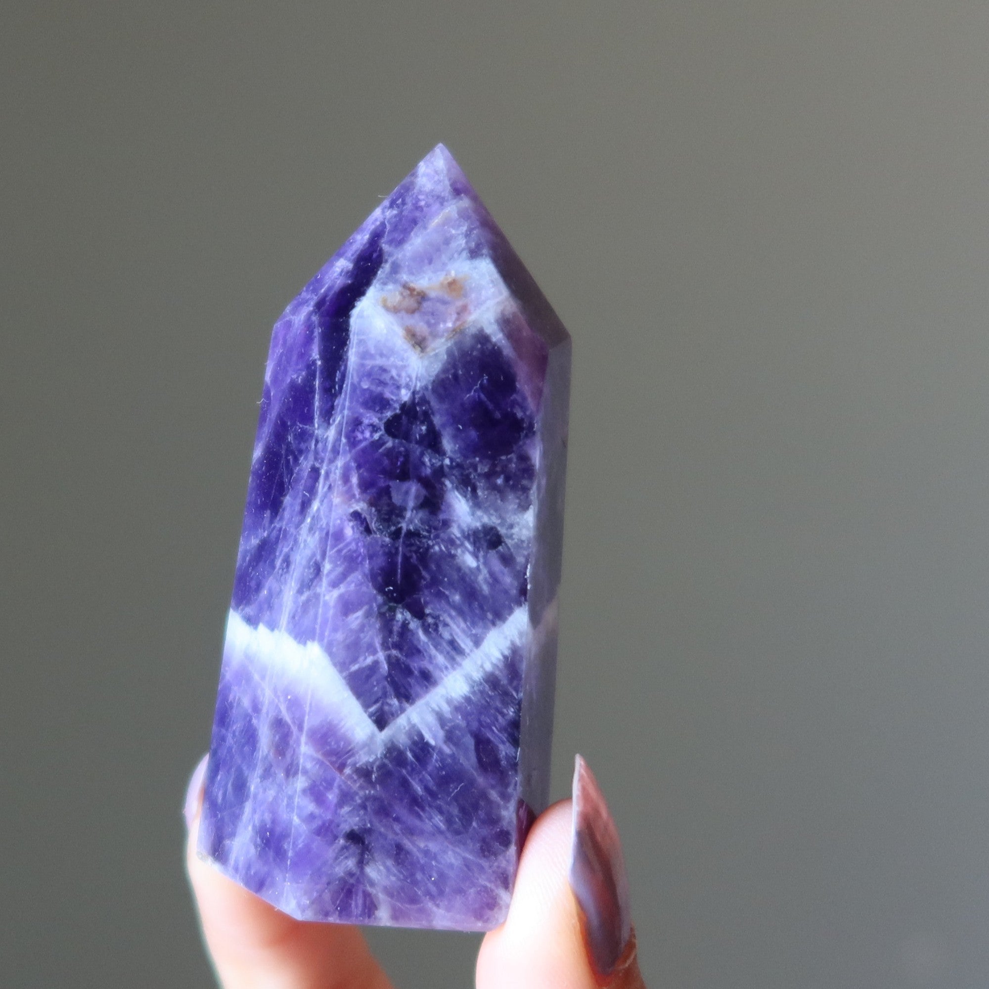 Amethyst Tower Wand Spiritual Purple Point