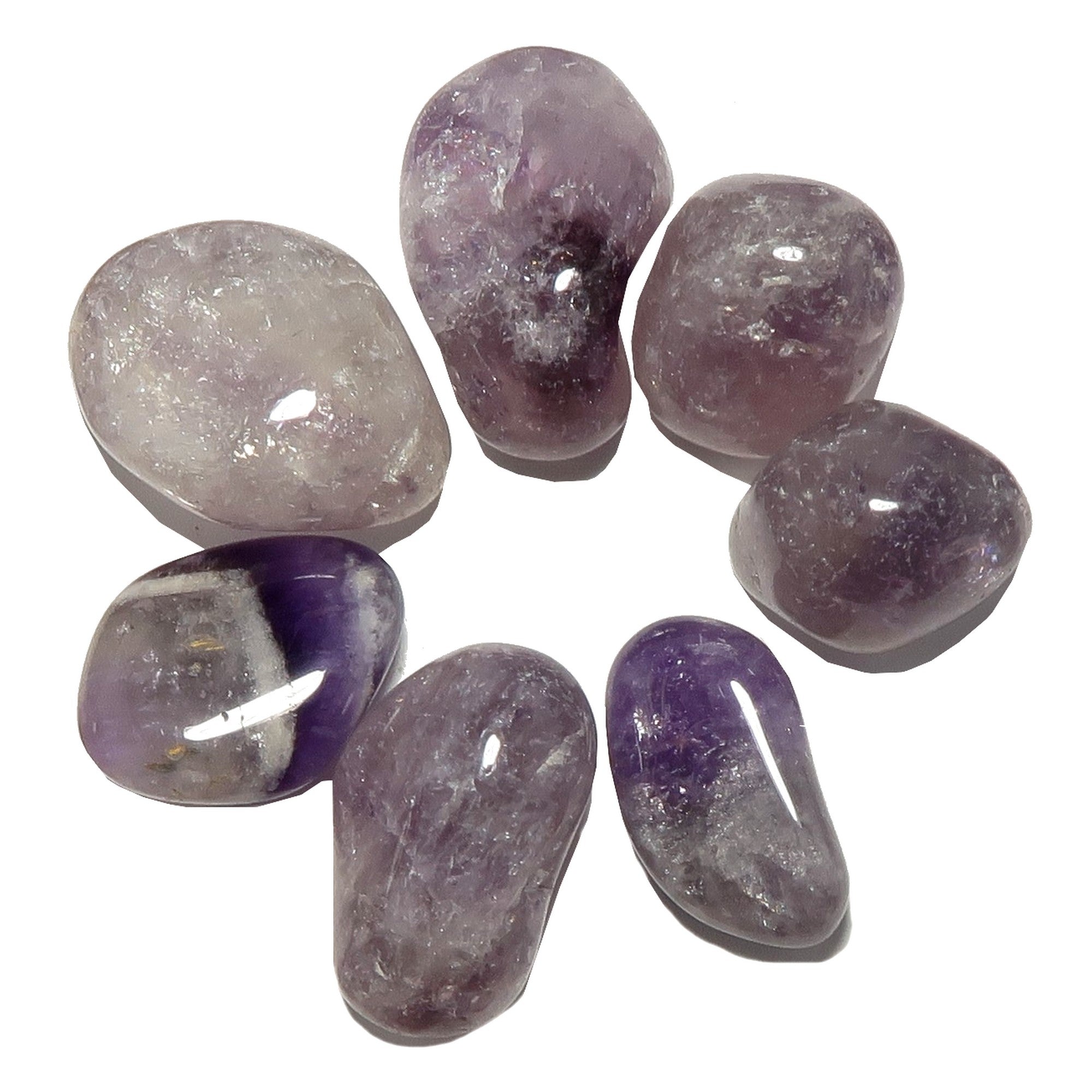 Amethyst Trommelstein Spirituelles Ritual Lila Kristall