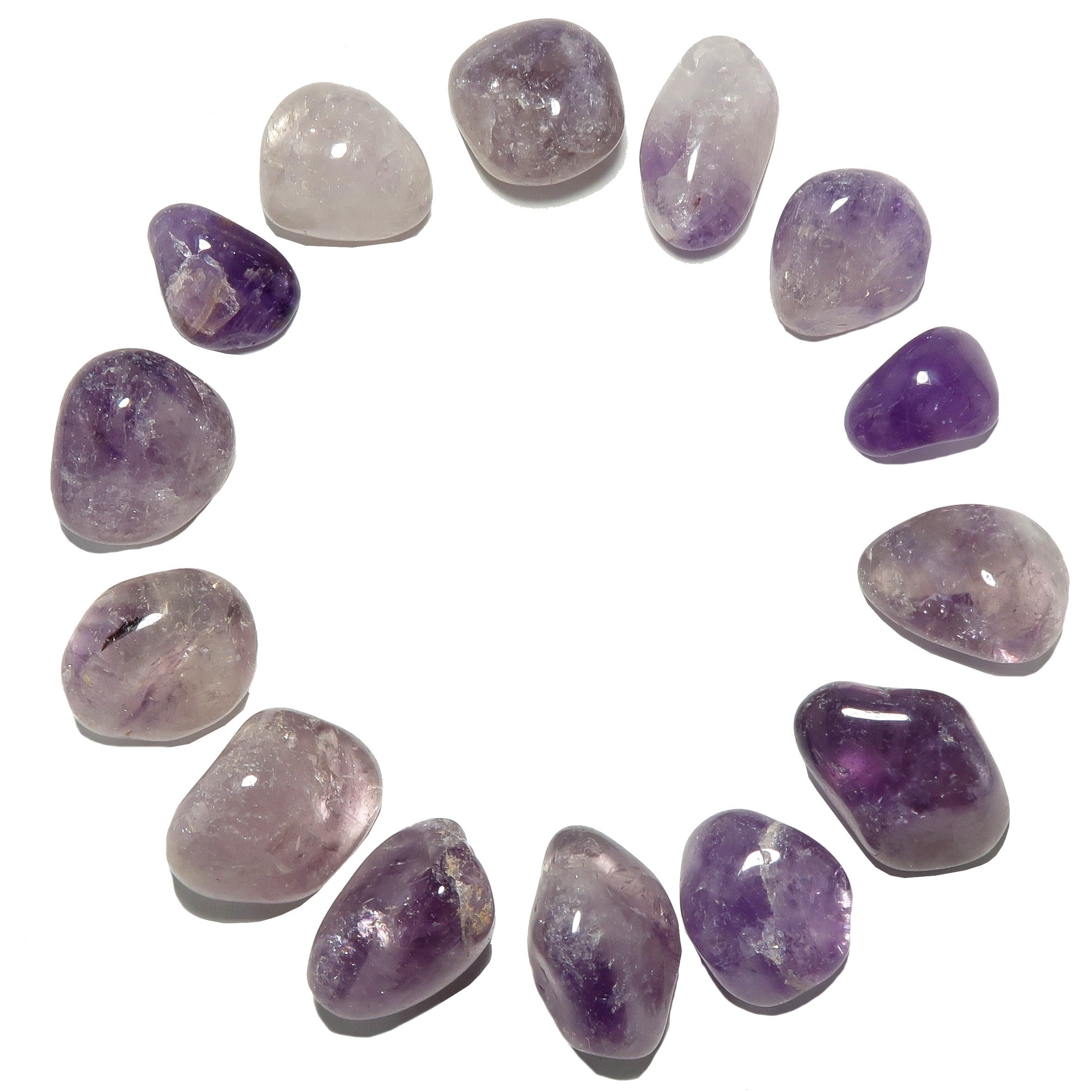 Amethyst Trommelstein Spirituelles Ritual Lila Kristall