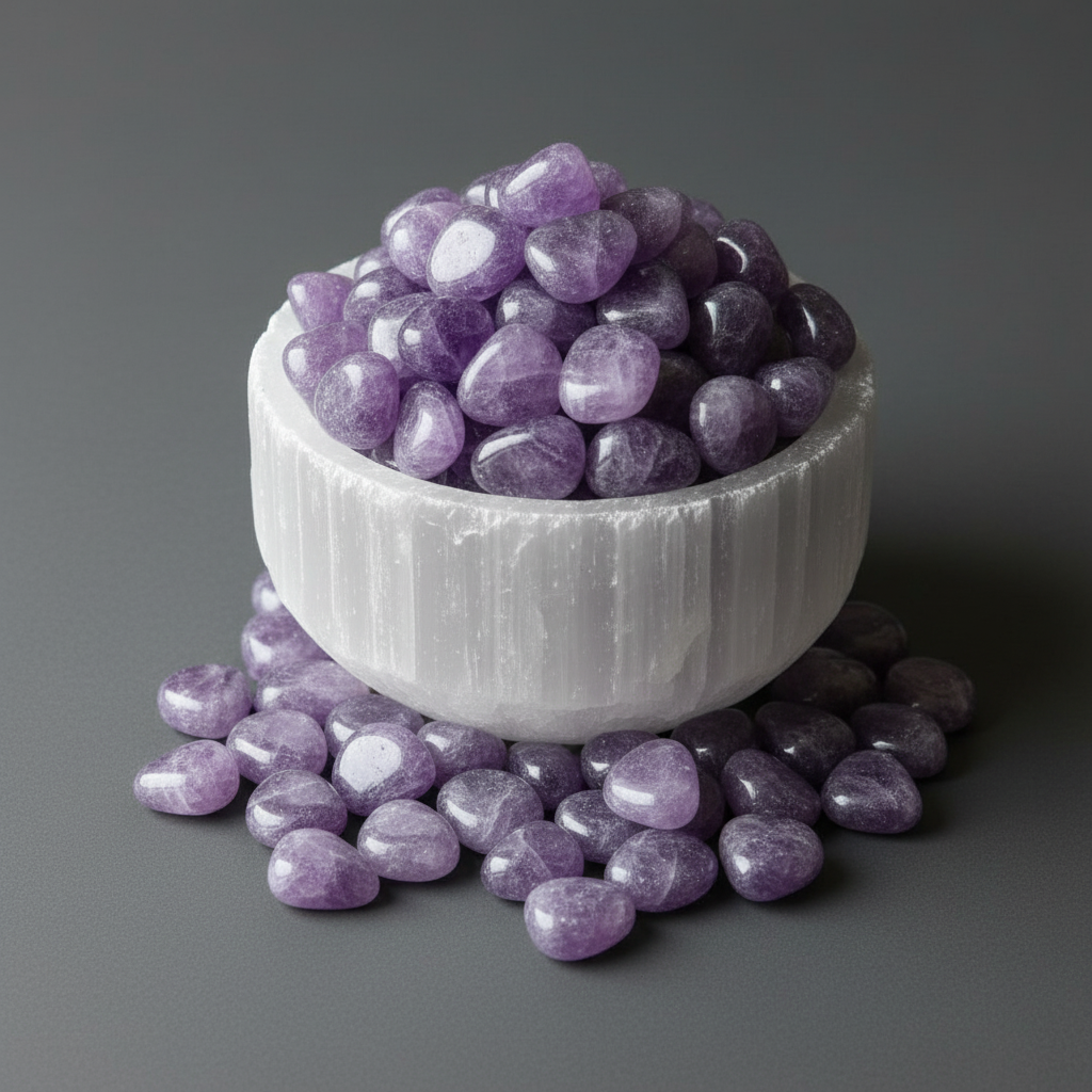 Amethyst Tumbled Stone Spiritual Ritual Purple Crystal
