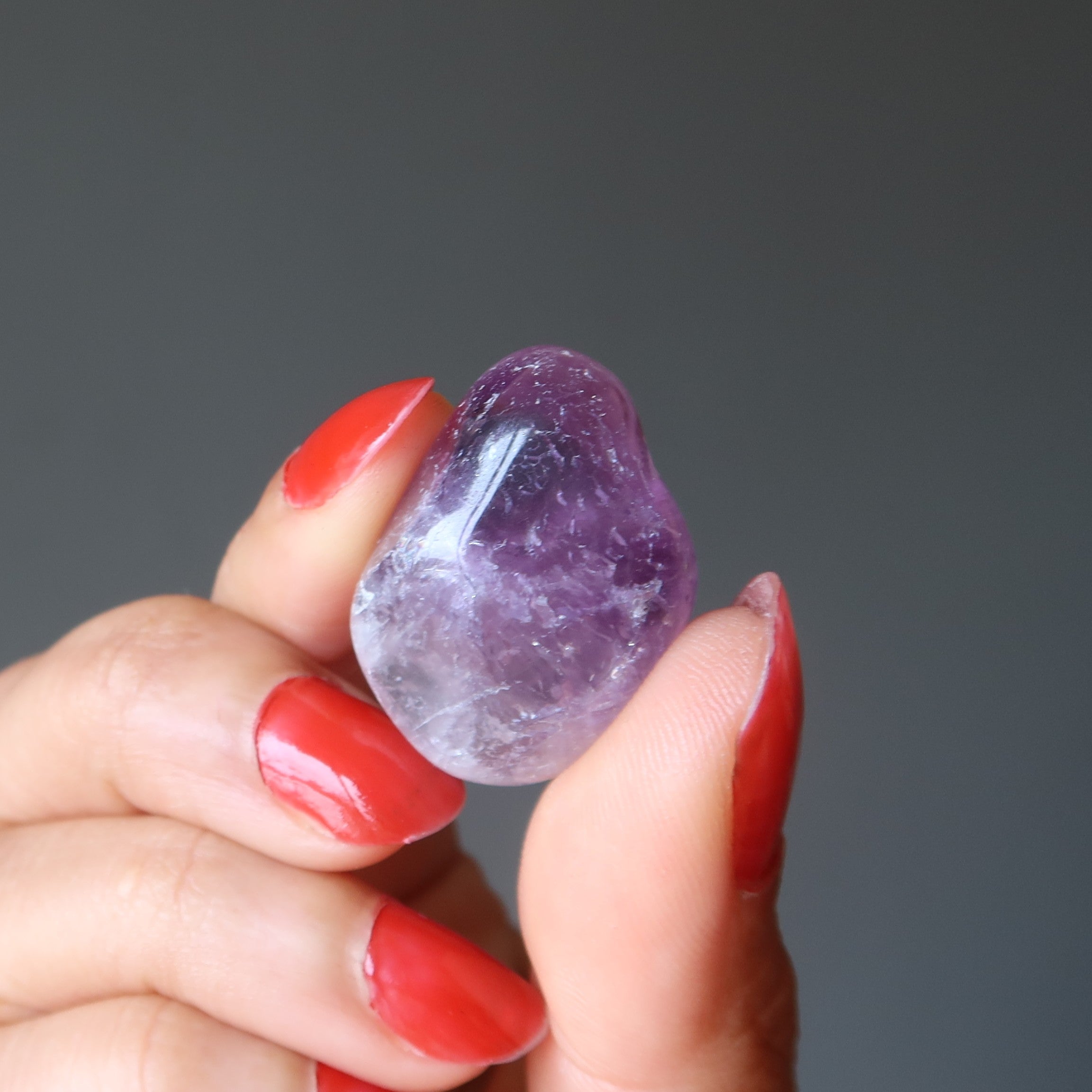 Amethyst Tumbled Stone Spiritual Ritual Purple Crystal