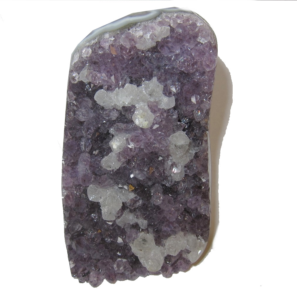 Amethyst-Cluster lila Kristall stehender Display-Stein Calcit