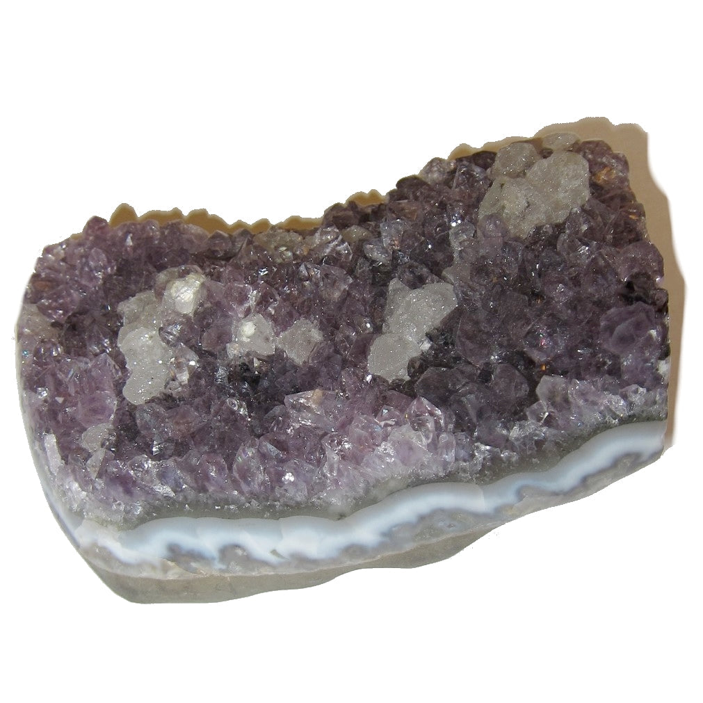 Amethyst-Cluster lila Kristall stehender Display-Stein Calcit